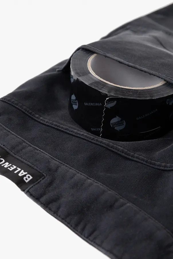 Balenciaga o1in1g1024 Baggy Sweatpants & Joggers in Black Size US 26 / EU 42 - 7 Thumbnail