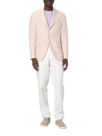 Brunello Cucinelli o1y0526 Single-breasted Blazer in Blush Size US L / EU 52-54 / 3 - 4 Thumbnail
