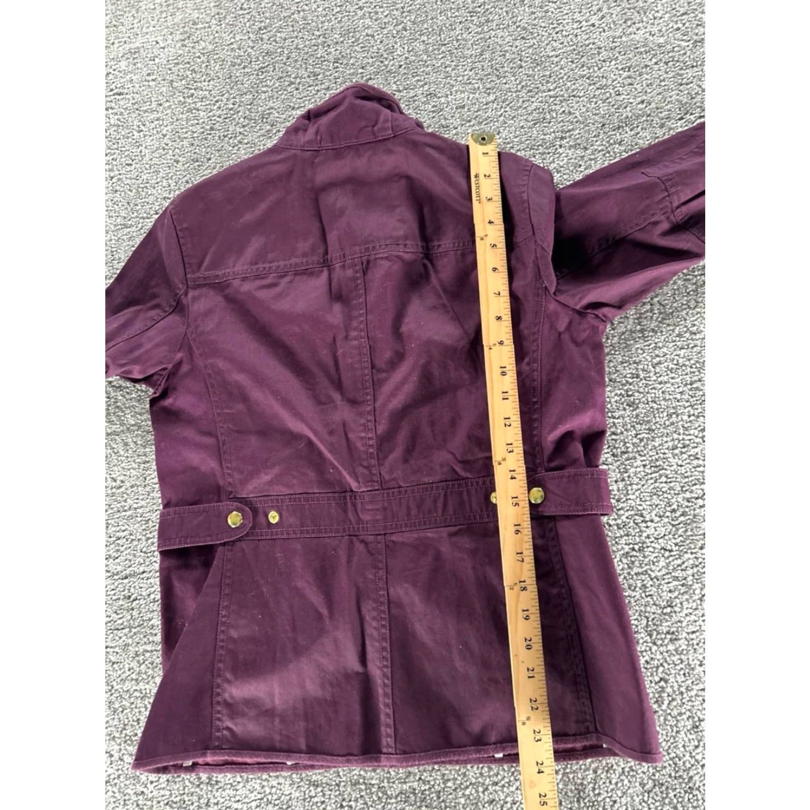 J.Crew J.CREW Jacket Womens Small Purple Cotton Canvas Shirt? Size S / US 4 / IT 40 - 7 Thumbnail