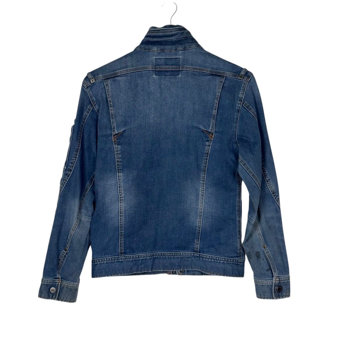 Japanese Brand 2Way Stretch Recycled From Jeans Jacket Size US S / EU 44-46 / 1 - 18 Thumbnail