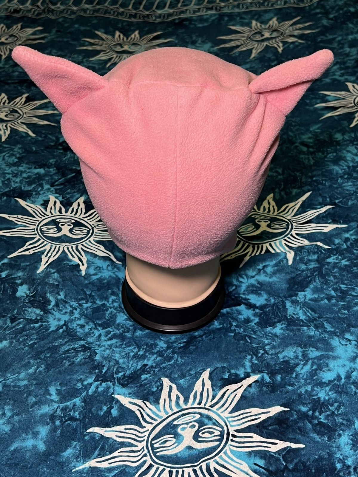 Japanese Brand Y2K Pink Cat Beanie Hat Fleese Cap Size ONE SIZE - 14 Thumbnail