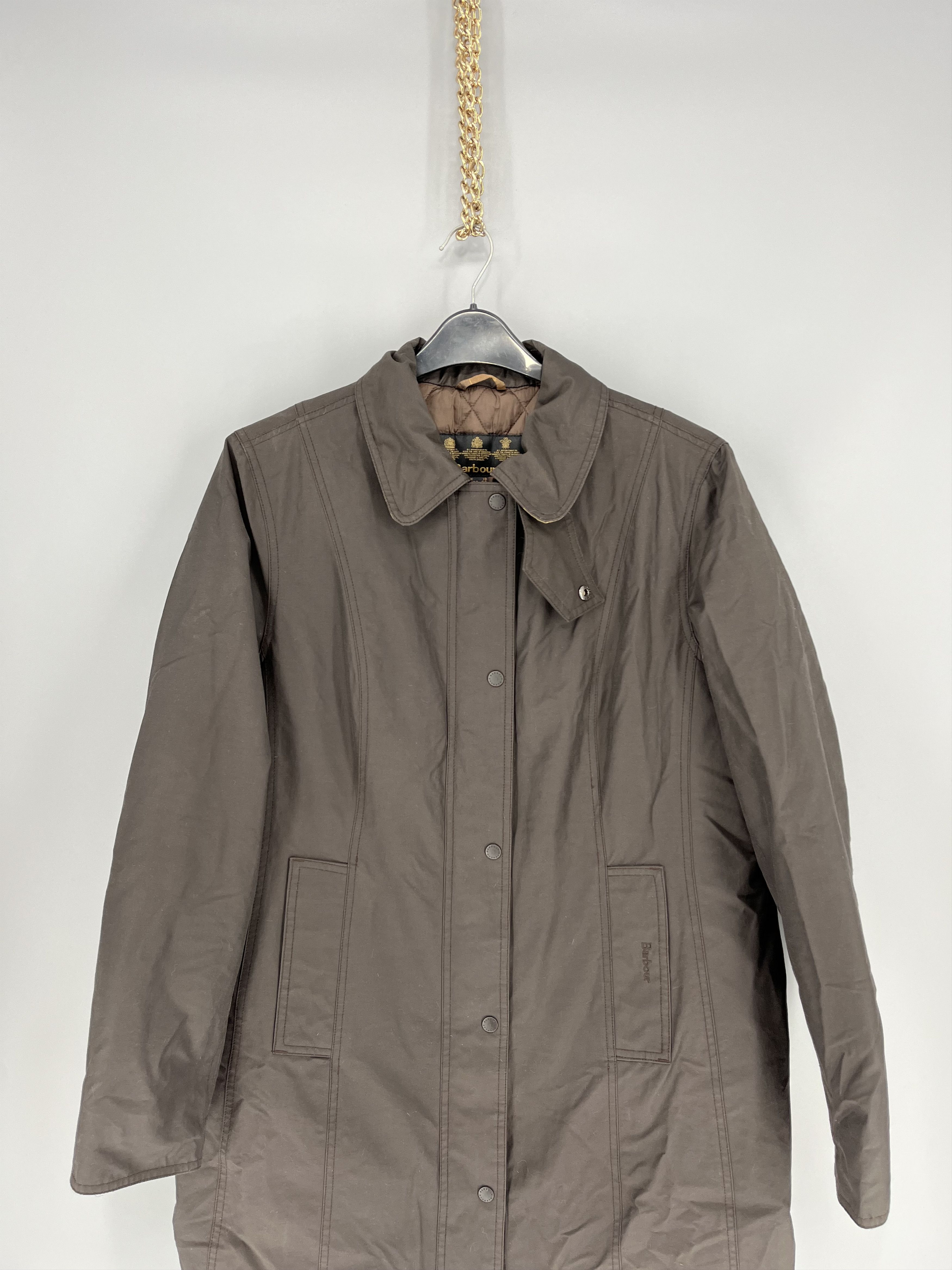Barbour LWB0043BR71 BARBOUR TWILL BELSAY COAT WASH Size US S / EU 44-46 / 1 - 2 Thumbnail