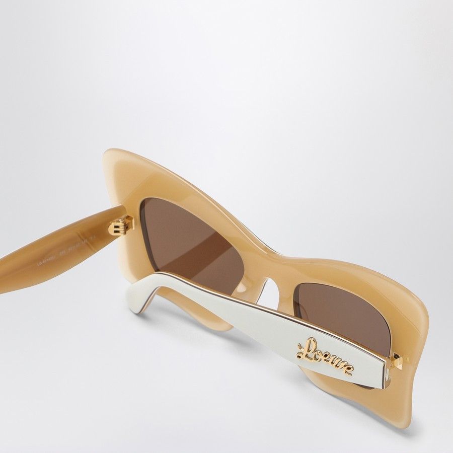 Loewe o1d2blof0824 Size: OS / Acetate Sunglasses in White & Beige Size ONE SIZE - 3 Thumbnail