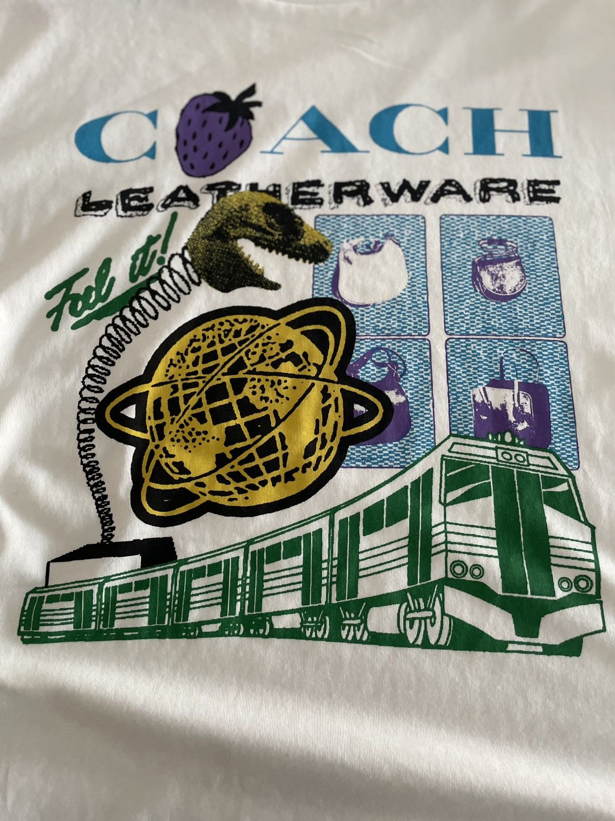 Coach Coach Collage Train Relaxed T-Shirt Size US XL / EU 56 / 4 - 2 Thumbnail