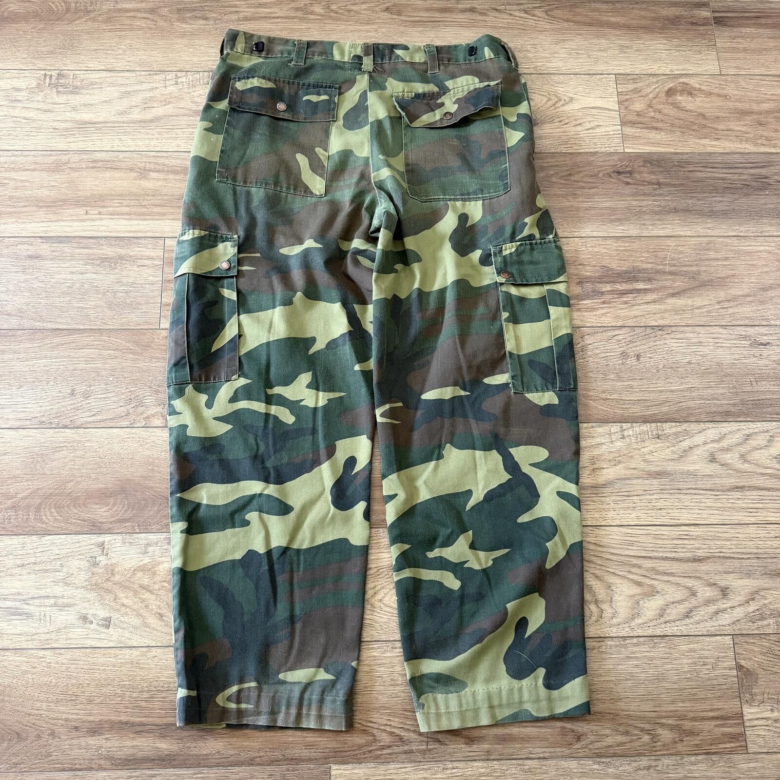 Northwest Territory Vintage 90s Northwest Territory Woodland Camo Cargo Pants Size US 36 / EU 52 - 3 Thumbnail