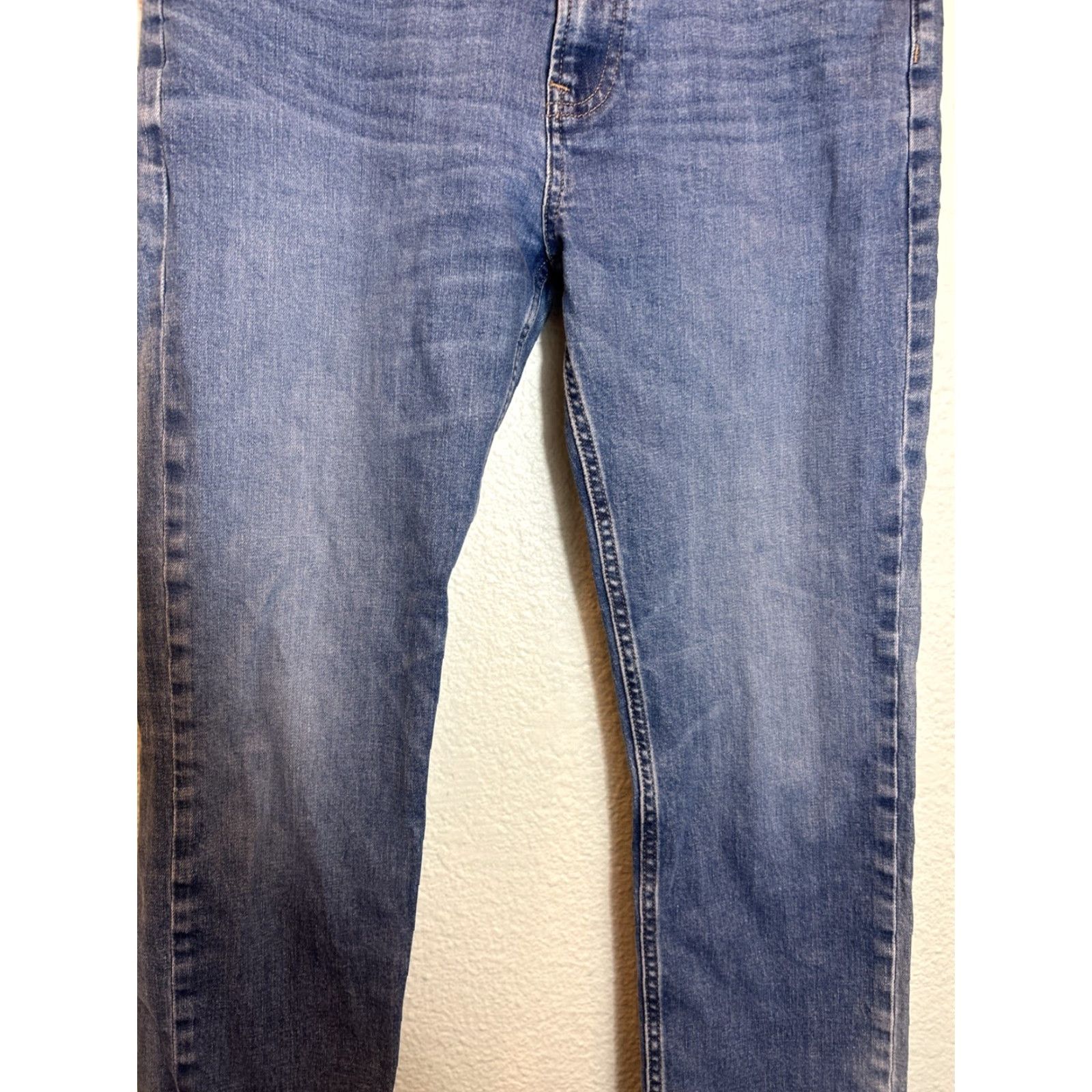 Everlane Everlane Jeans Women Medium Wash Hi Rise 32 x 27 Straight Blue 32 Womens Size 24" / US 00 / IT 34 - 3 Thumbnail