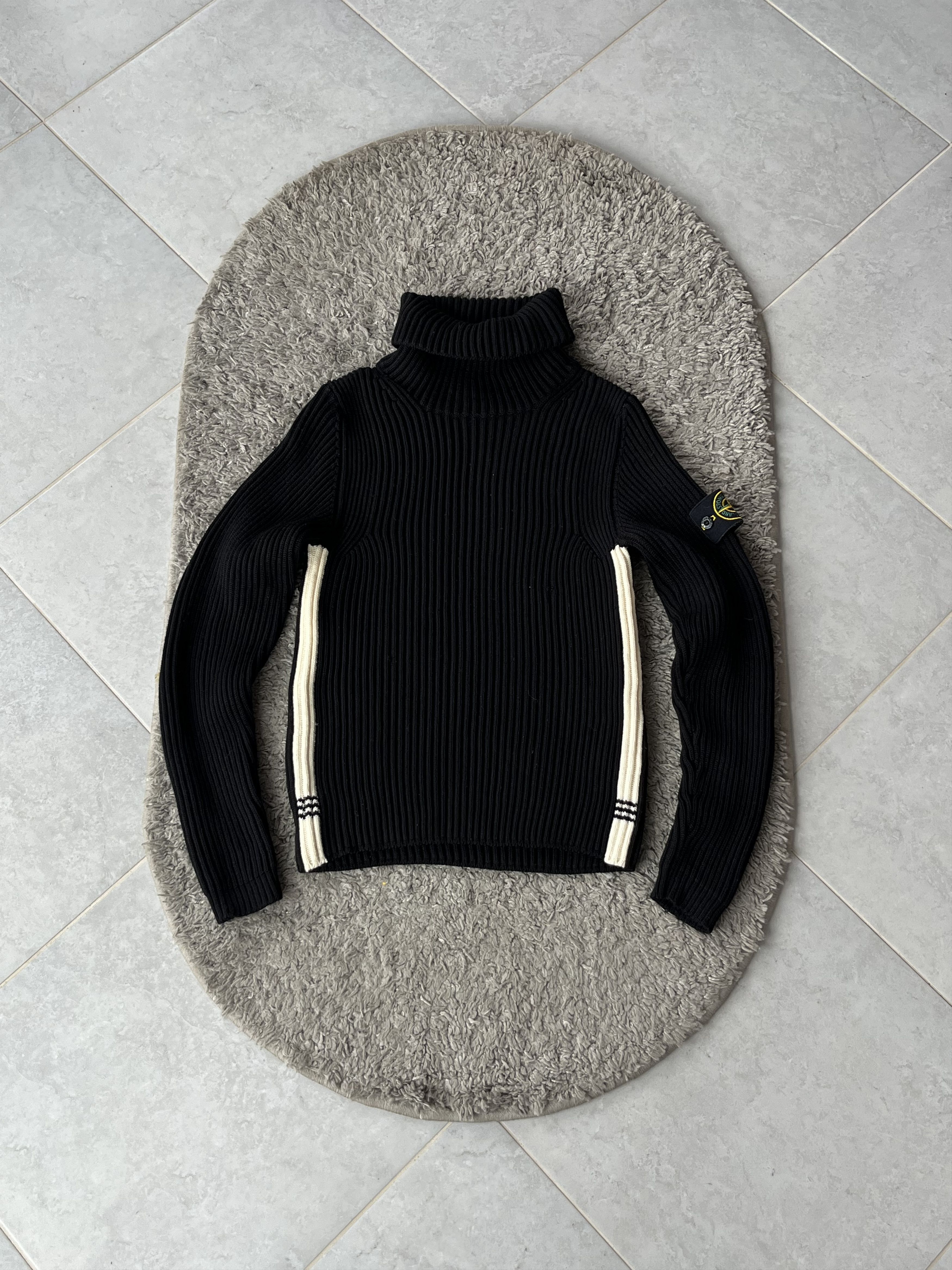 Stone Island STONE ISLAND Vintage Elastic Sweater 100% Wool MADE IN ITALY Size US S / EU 44-46 / 1 - 1 Thumbnail