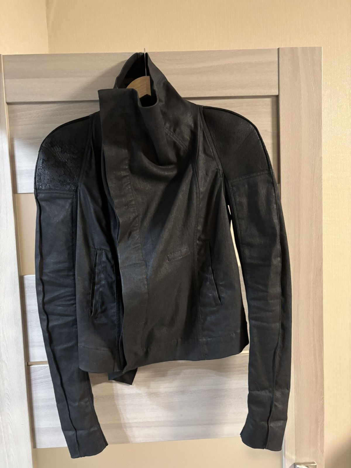 Rick Owens Drkshdw Rick Owens Biker Waxed Naska jacket Size US M / EU 48-50 / 2 - 2 Thumbnail