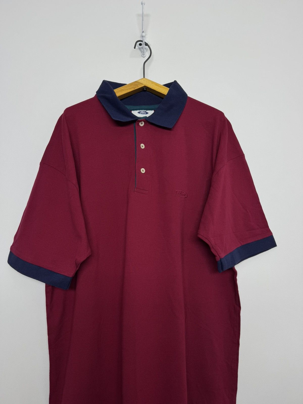 Ford Vintage Y2k Ford Racing Polo 80s Size US XL / EU 56 / 4 - 3 Thumbnail