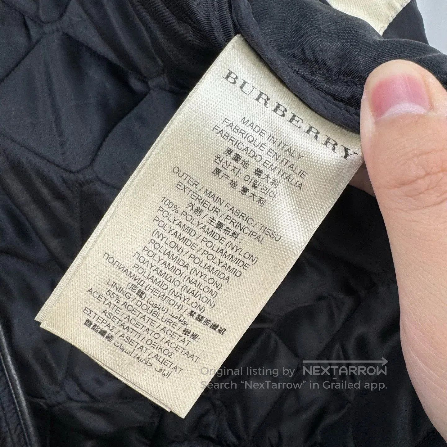 Burberry Burberry Black Quilted Diamond-Pattern Coat. Size US XXL / EU 58 / 5 - 6 Thumbnail