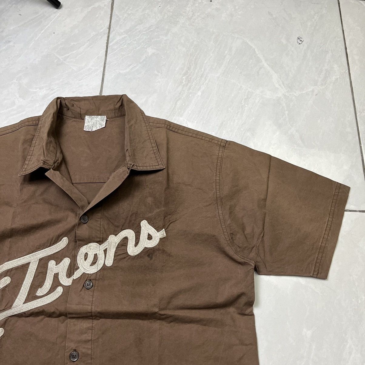 Japanese Brand × Vintage Vintage A.K.I Trons embroidery loop collar shirt Size US M / EU 48-50 / 2 - 5 Thumbnail