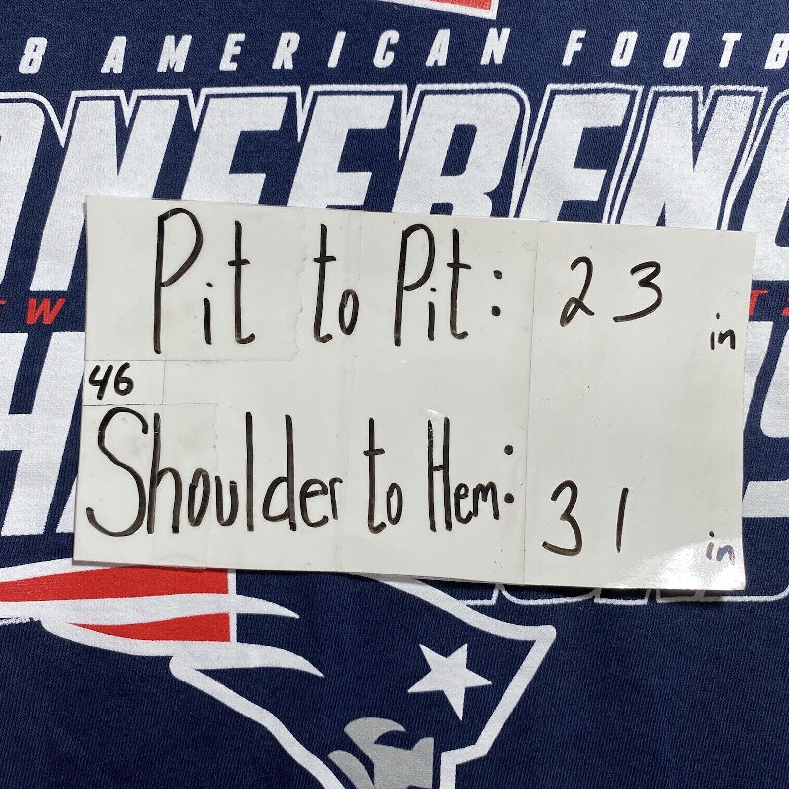 NFL New England Patriots NFL AFC Champions Graphic T Shirt Size US XL / EU 56 / 4 - 12 Thumbnail