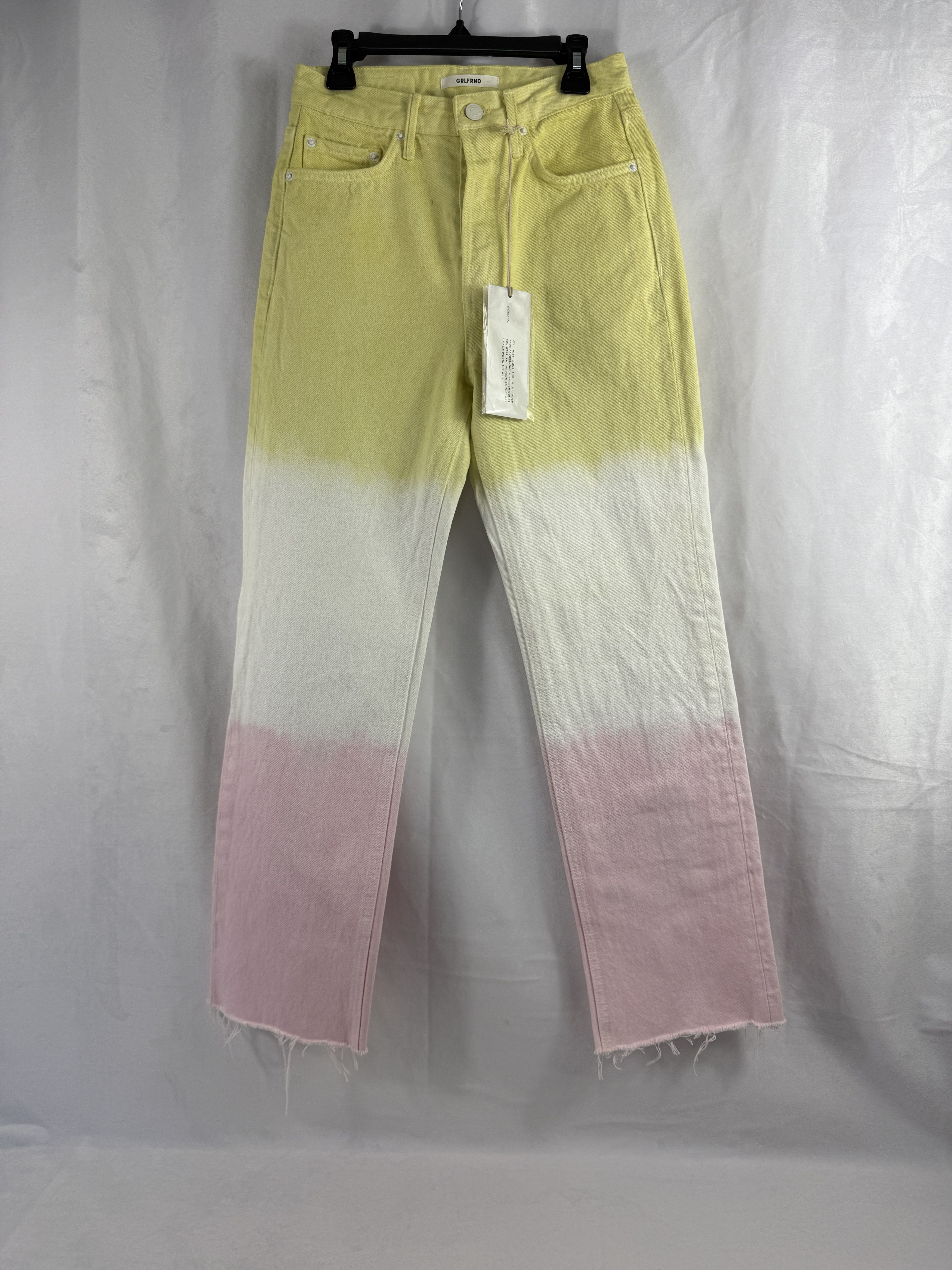 GRLFRND GRLFRND Mica Crop Straight Jeans Size 24" / US 00 / IT 34 - 1 Thumbnail