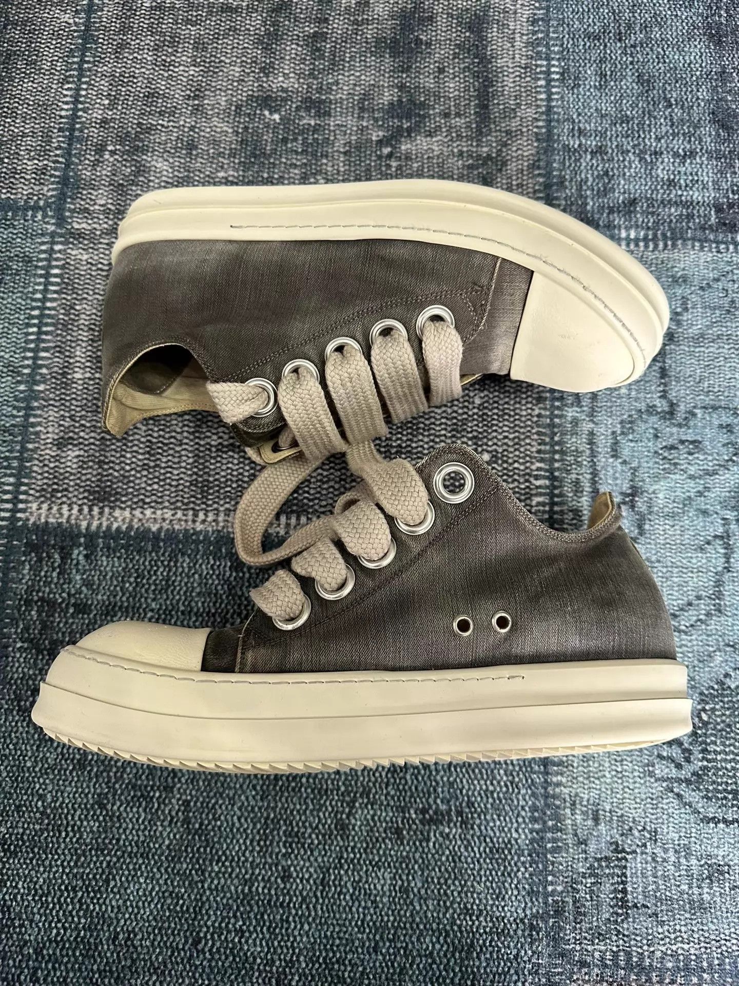 Rick Owens Rick Owens DRKSHDW Thick Laced Low Top 42 Size US 9 / EU 42 - 1 Thumbnail