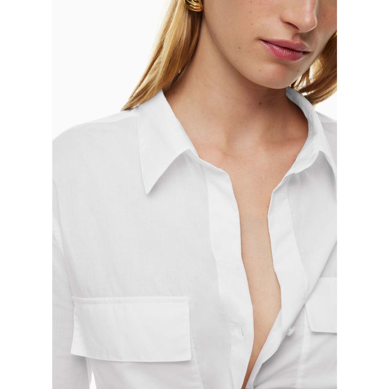 Other Babaton white half- placket shirt long sleeves medium Size M / US 6-8 / IT 42-44 - 12 Thumbnail