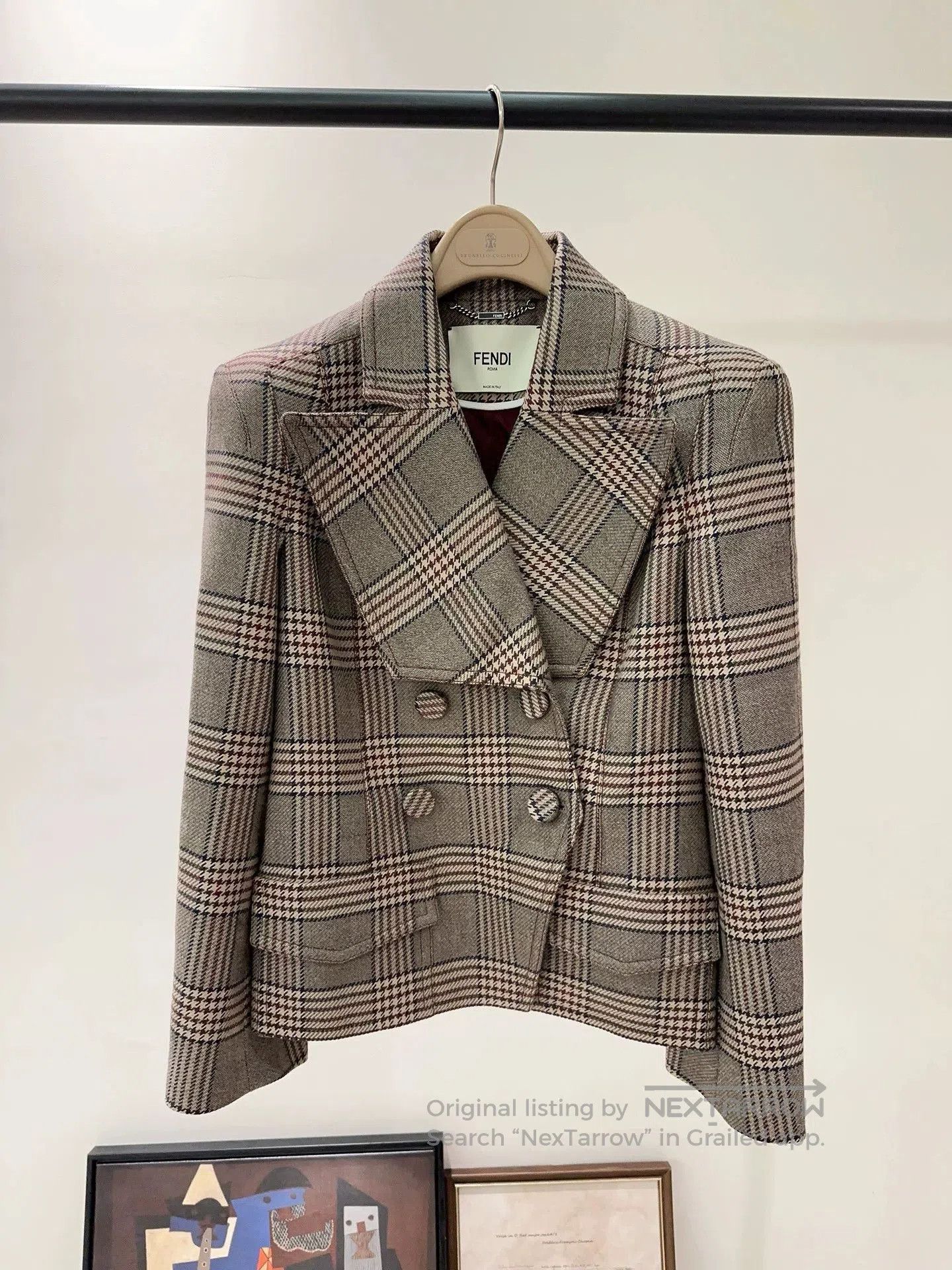 Fendi Fendi Vintage Plaid Blazer Coat. Size US M / EU 48-50 / 2 - 3 Thumbnail