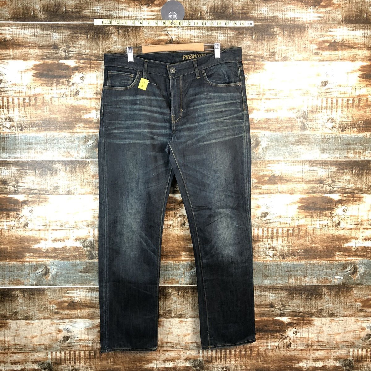 Gap DL Gap Black Denim Jeans Pants #C148 Size US 33 - 1 Thumbnail