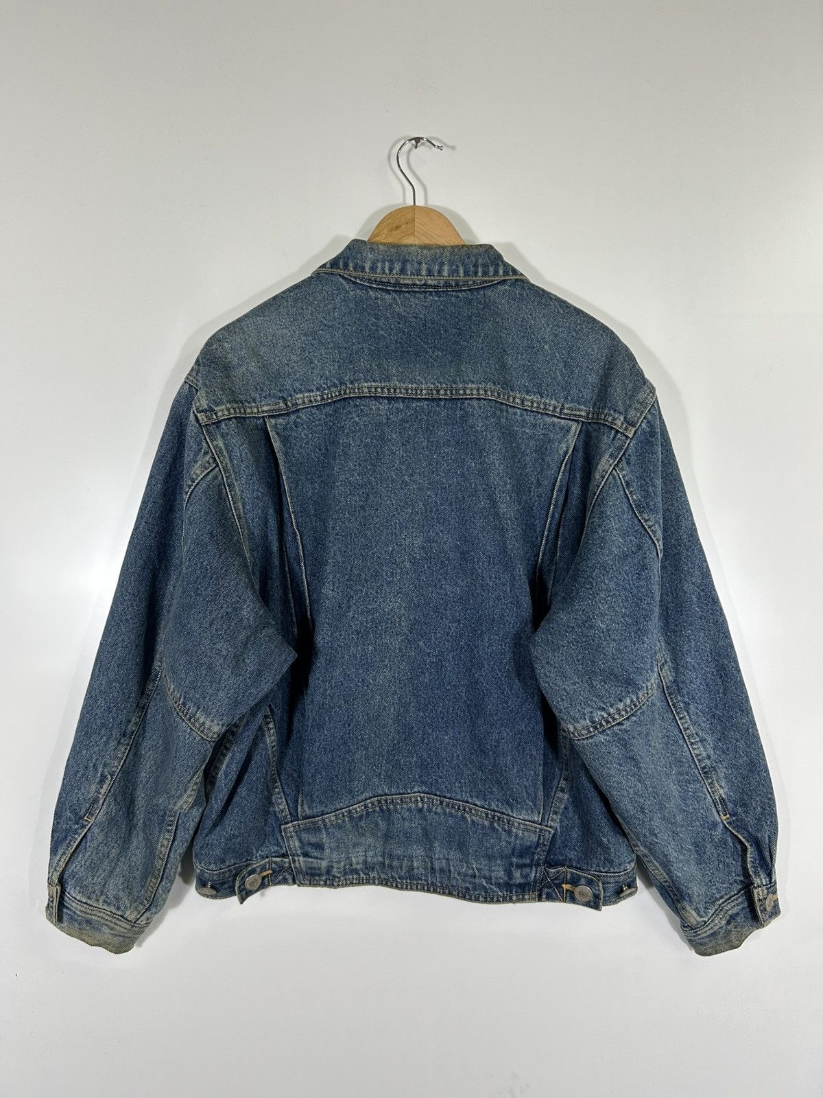 Edwin ⚡️Vintage Edwin Distressed Denim Trucker Jacket Size US L / EU 52-54 / 3 - 15 Thumbnail