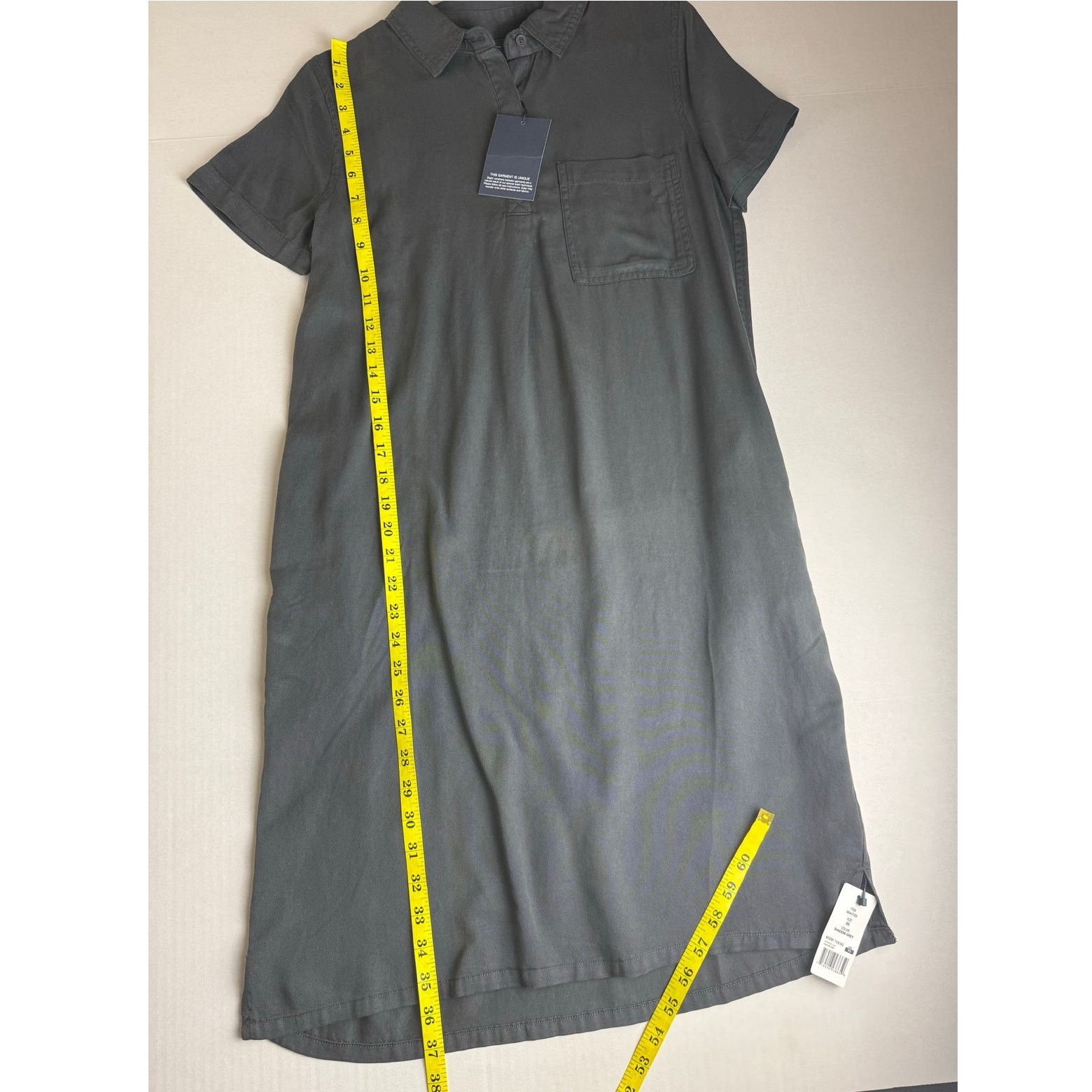 Gap GAP Tencel Dress - Shadow Grey - Women's XS - New with Tags Size XS / US 0-2 / IT 36-38 - 4 Thumbnail