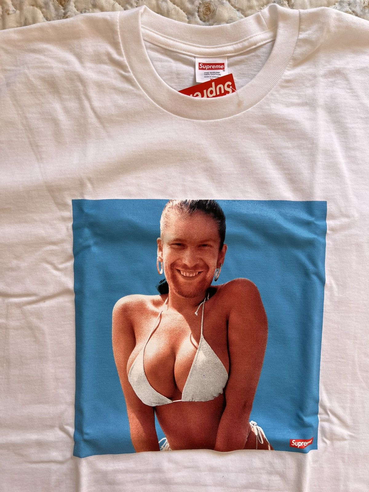 Supreme XL Supreme x Aphex Twin Windowlicker tee Tshirt white logo Size US XL / EU 56 / 4 - 12 Thumbnail
