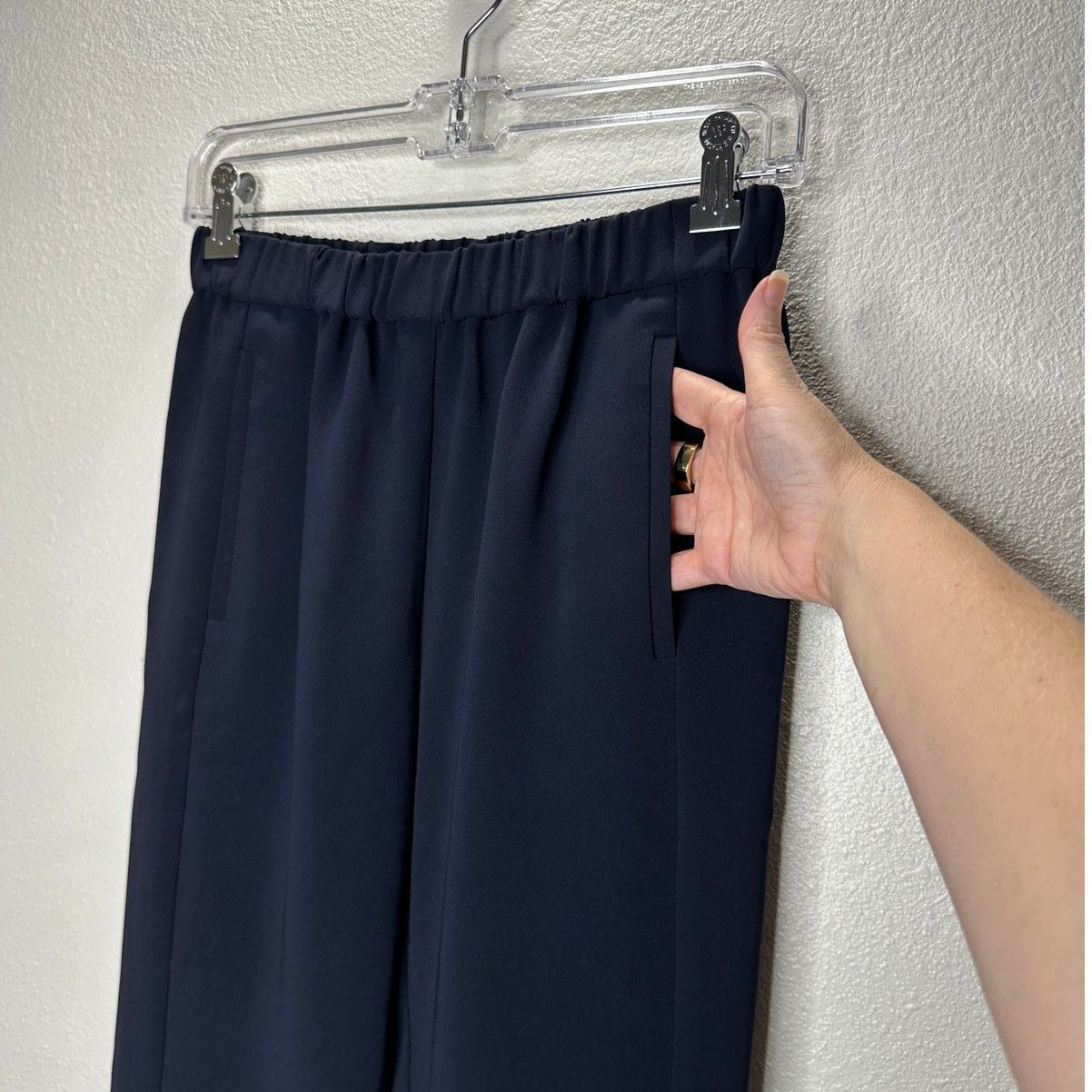 Theory Theory Thorene Black Crepe Pocketed Pull On Slacks P XS Size 27" / US 4 / IT 40 - 5 Thumbnail
