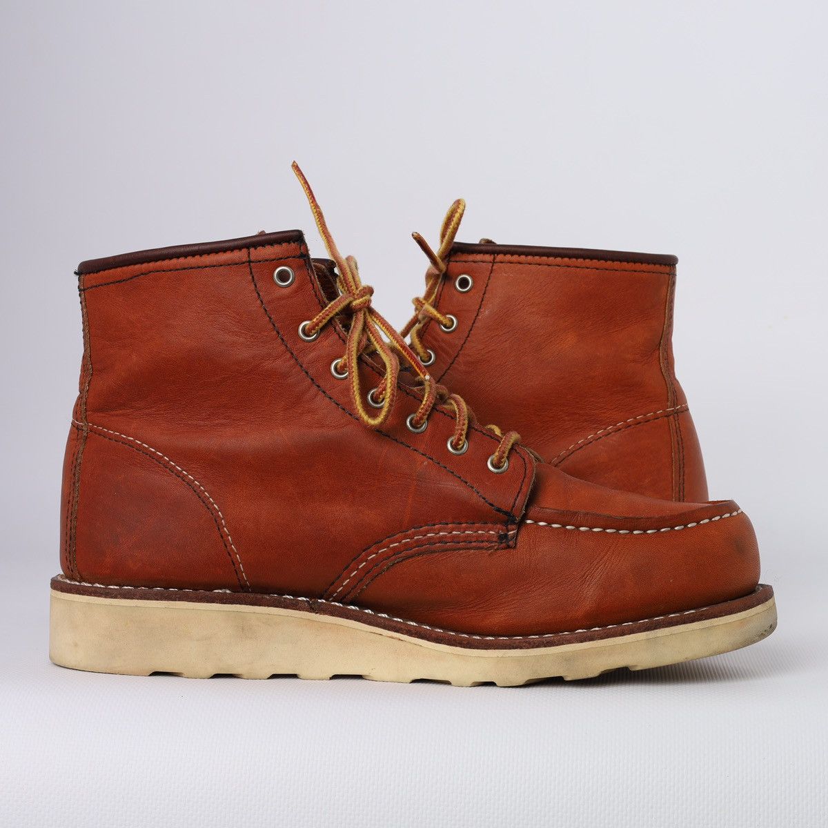 Red Wing Red Wing Leather Boots Made in USA Moc Shoes Size US 7 / IT 37 - 9 Thumbnail