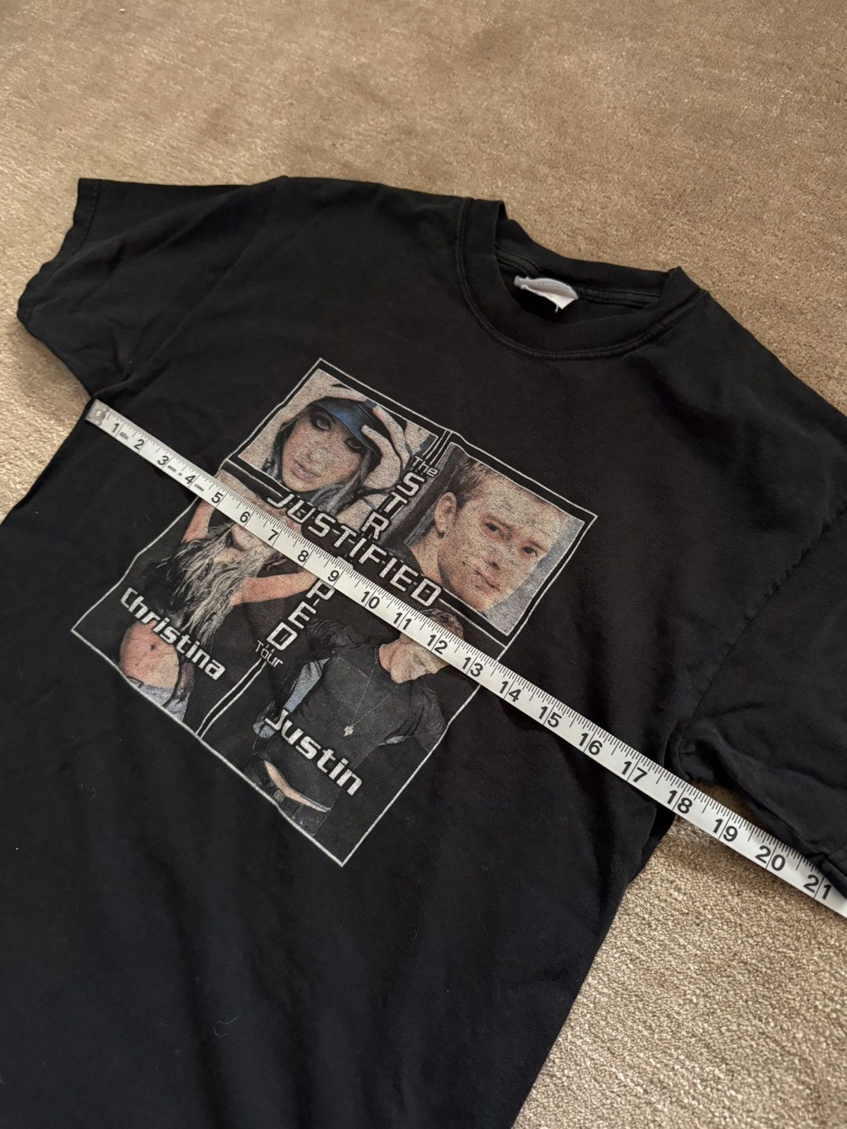 Vintage Vintage Justin Timberlake Tour T-Shirt Size US S / EU 44-46 / 1 - 5 Thumbnail