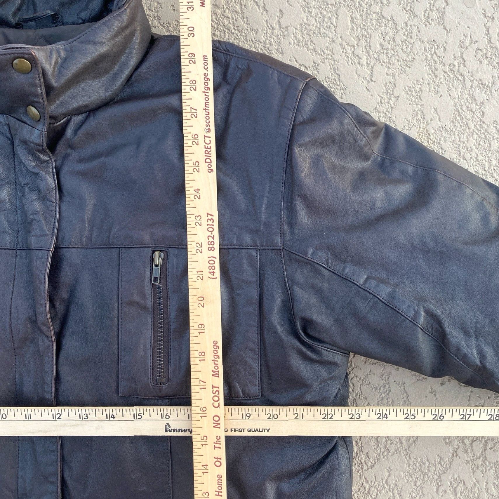Eddie Bauer VINTAGE Eddie Bauer Leather Jacket Women's L Brown Goose Down Puffer Mid Length Size L / US 10 / IT 46 - 3 Thumbnail