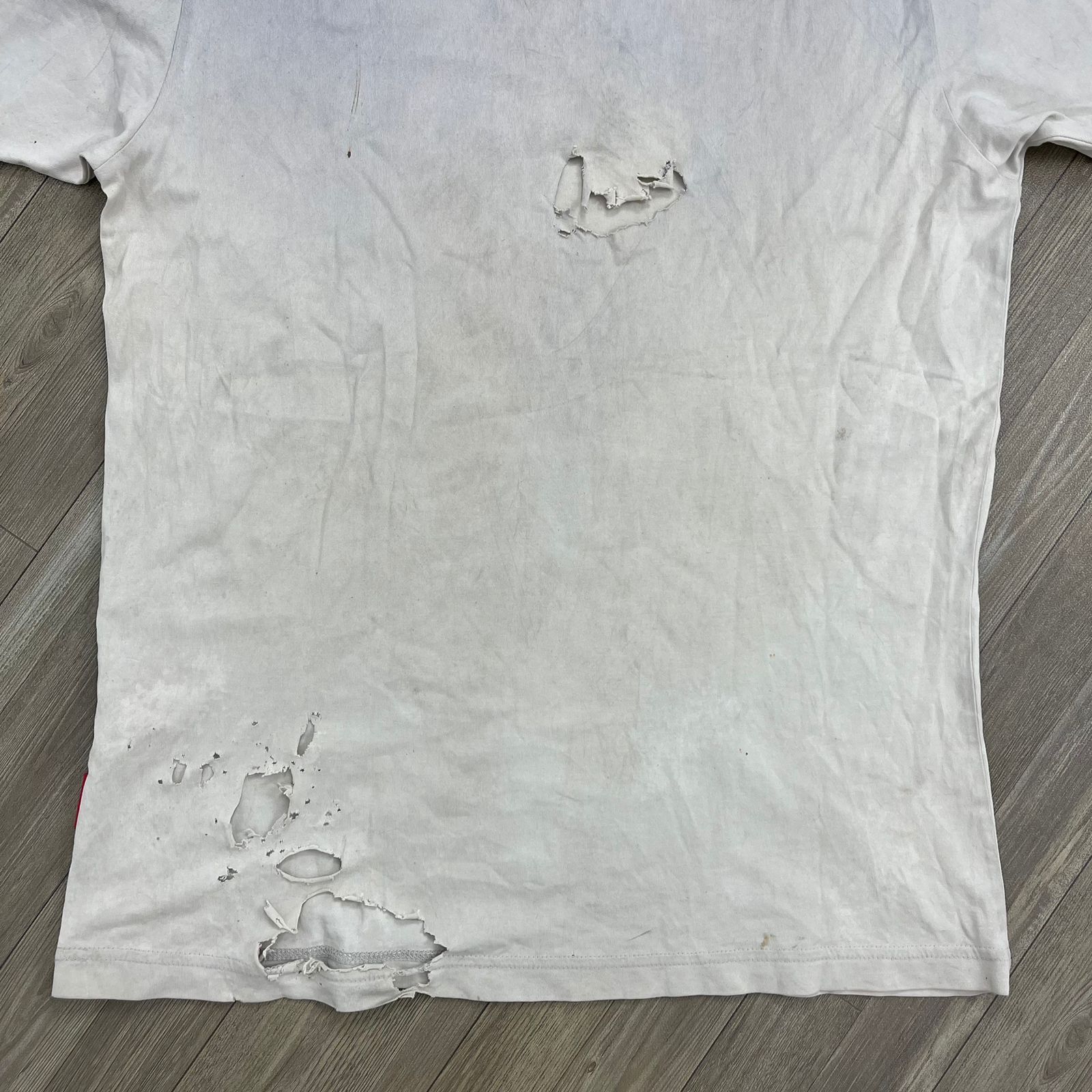If Six Was Nine × Japanese Brand × Le Grande Bleu (L.G.B.) Barbara Kruger Who Laugh Last destroyed Tshirt Size US M / EU 48-50 / 2 - 7 Thumbnail