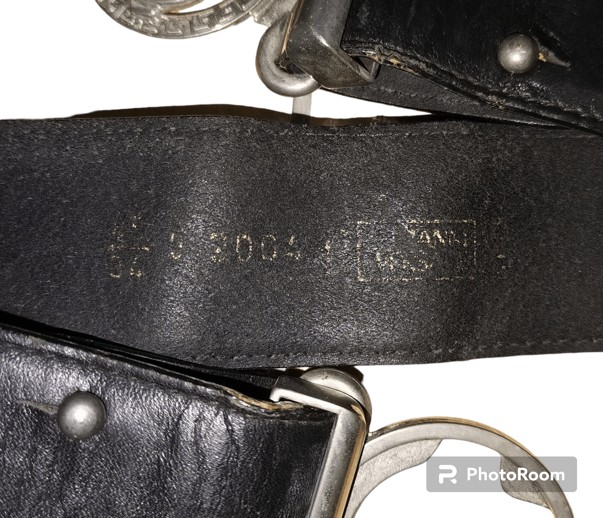 Versace VINTAGE GIANNI VERSACE LEATHER BELT Size 34 - 2 Thumbnail