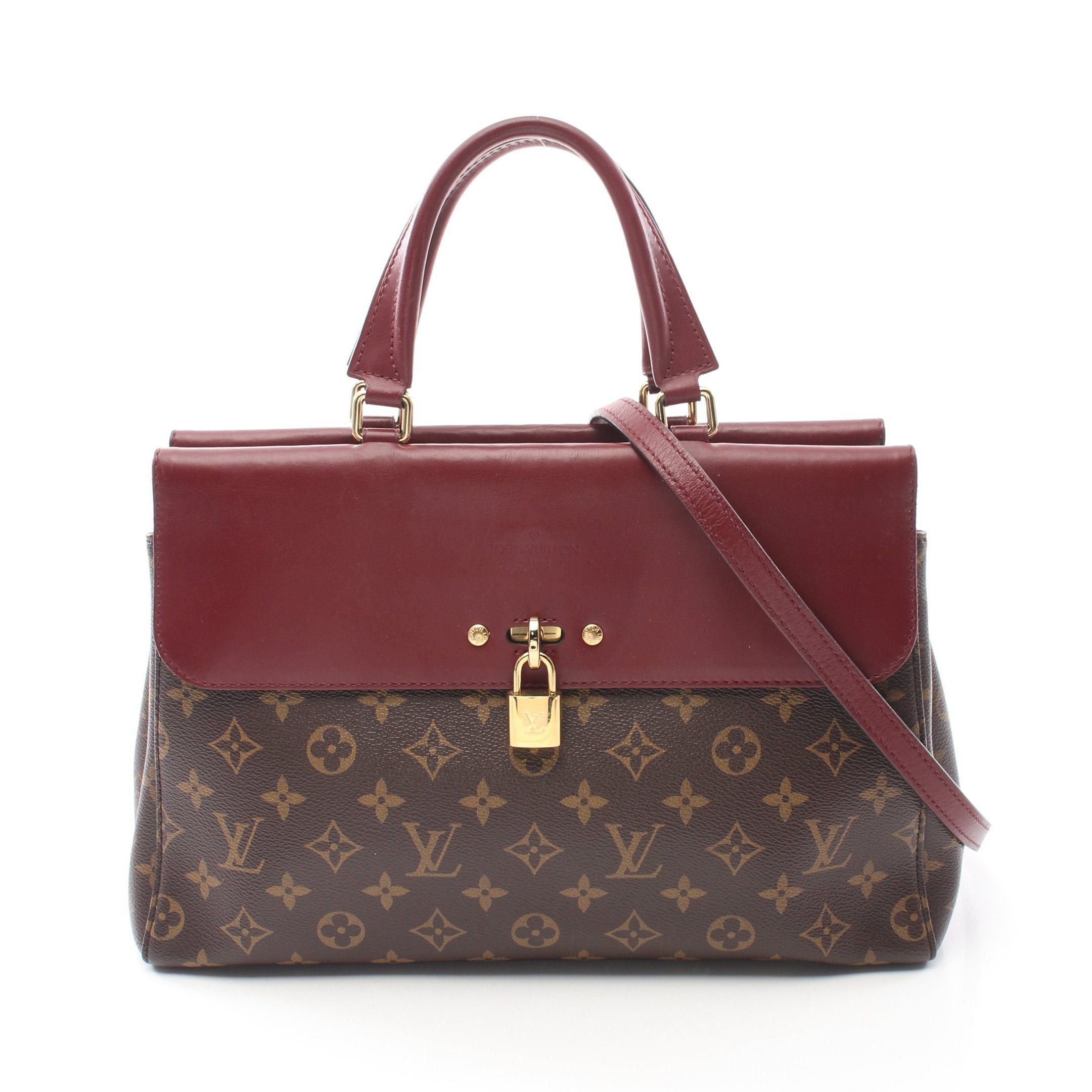 Louis Vuitton Louis Vuitton Venus Leysin Monogram Handbag Tote Bag Leather Brown Bordeaux Size ONE SIZE - 1 Thumbnail