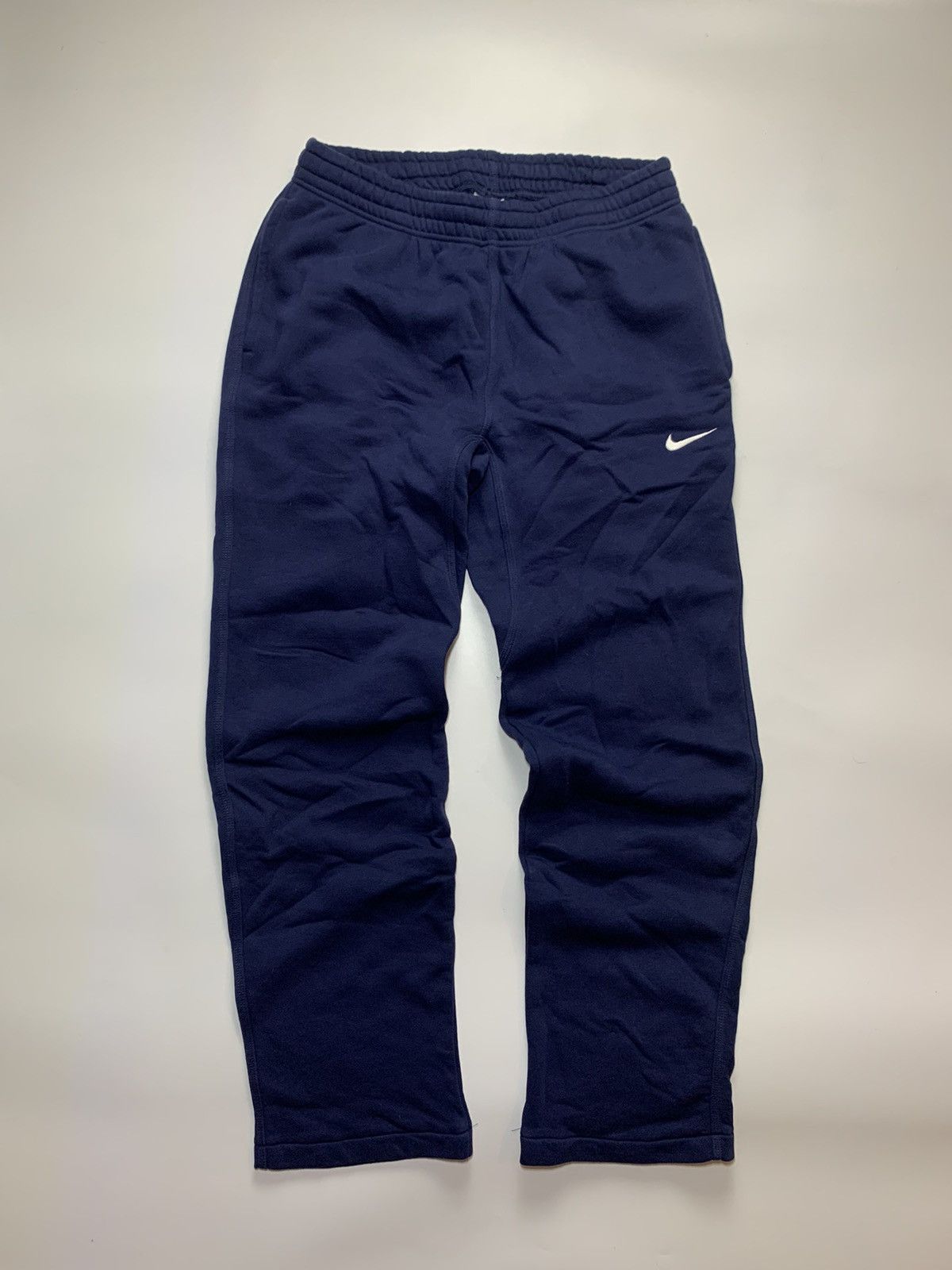 Vintage Vintage Y2K Nike Mini Swoosh Cotton Sweatpants Baggy Drill Size US 34 / EU 50 - 1 Thumbnail