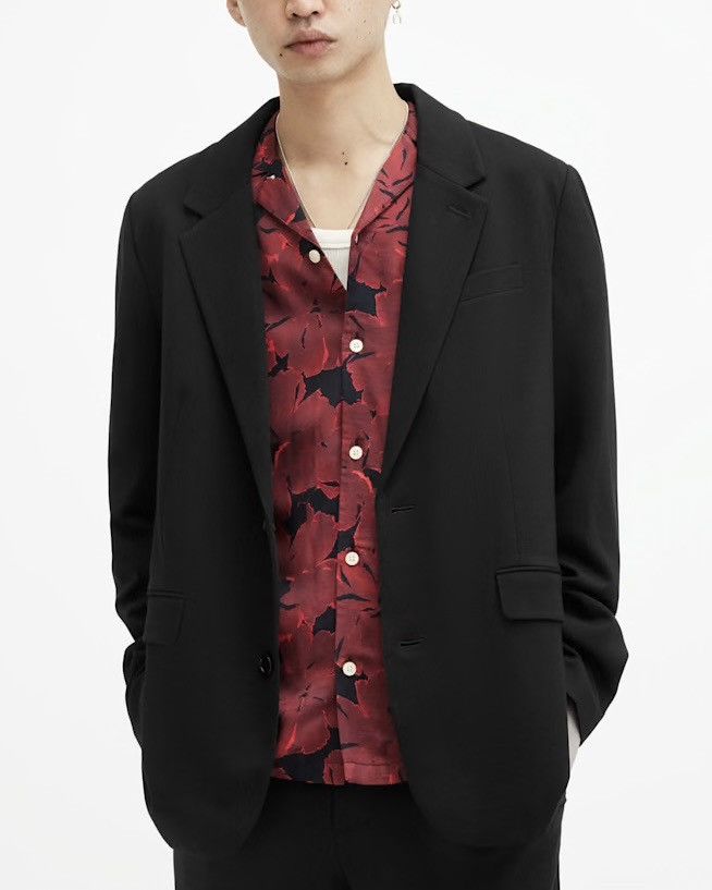 Allsaints AllSaints Helm Black Blazer Size 40R - 2 Thumbnail