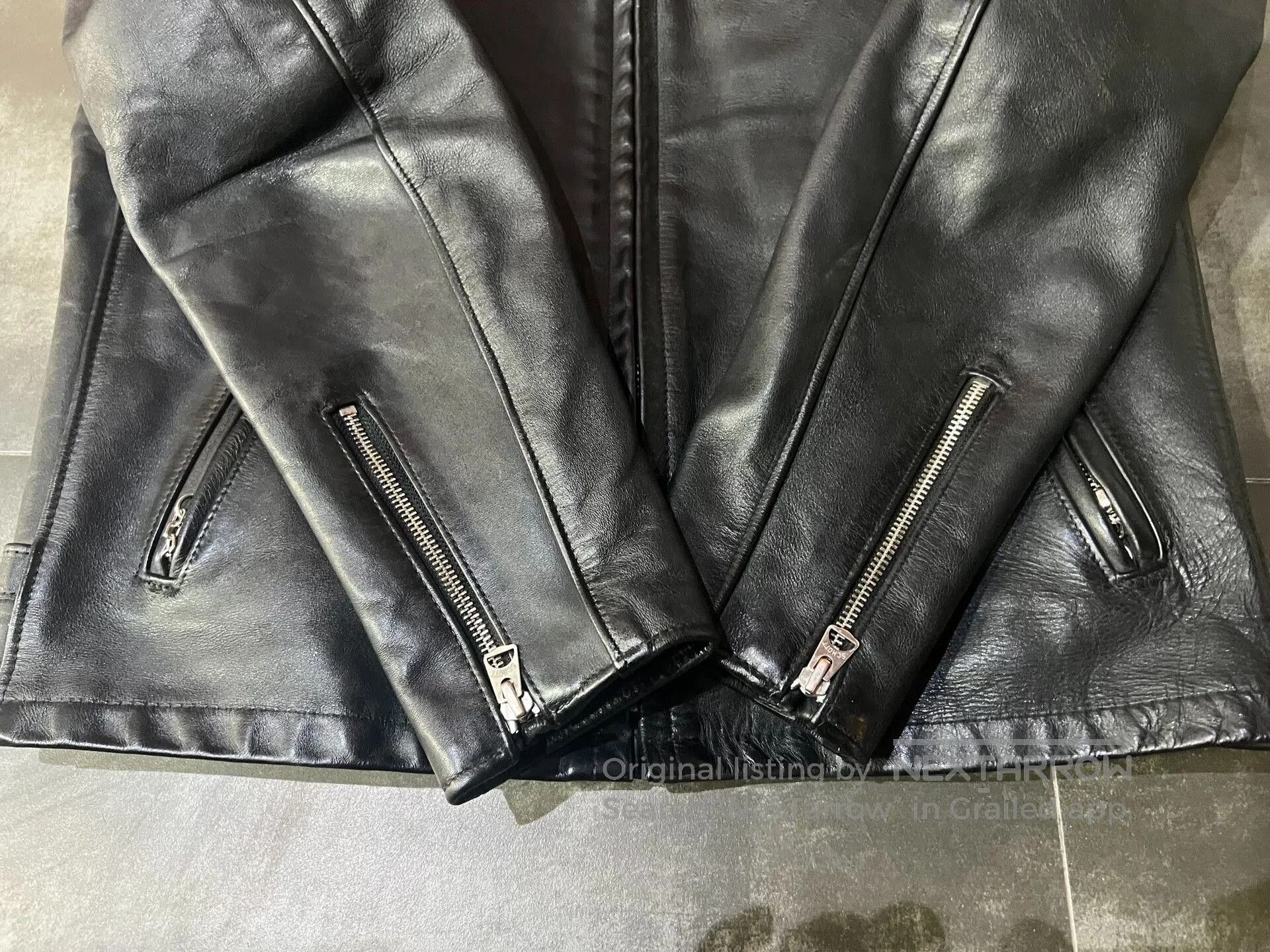 Schott Schott NYC Classic Stand Collar Leather Jacket #641. Size US XXS / EU 40 - 4 Thumbnail
