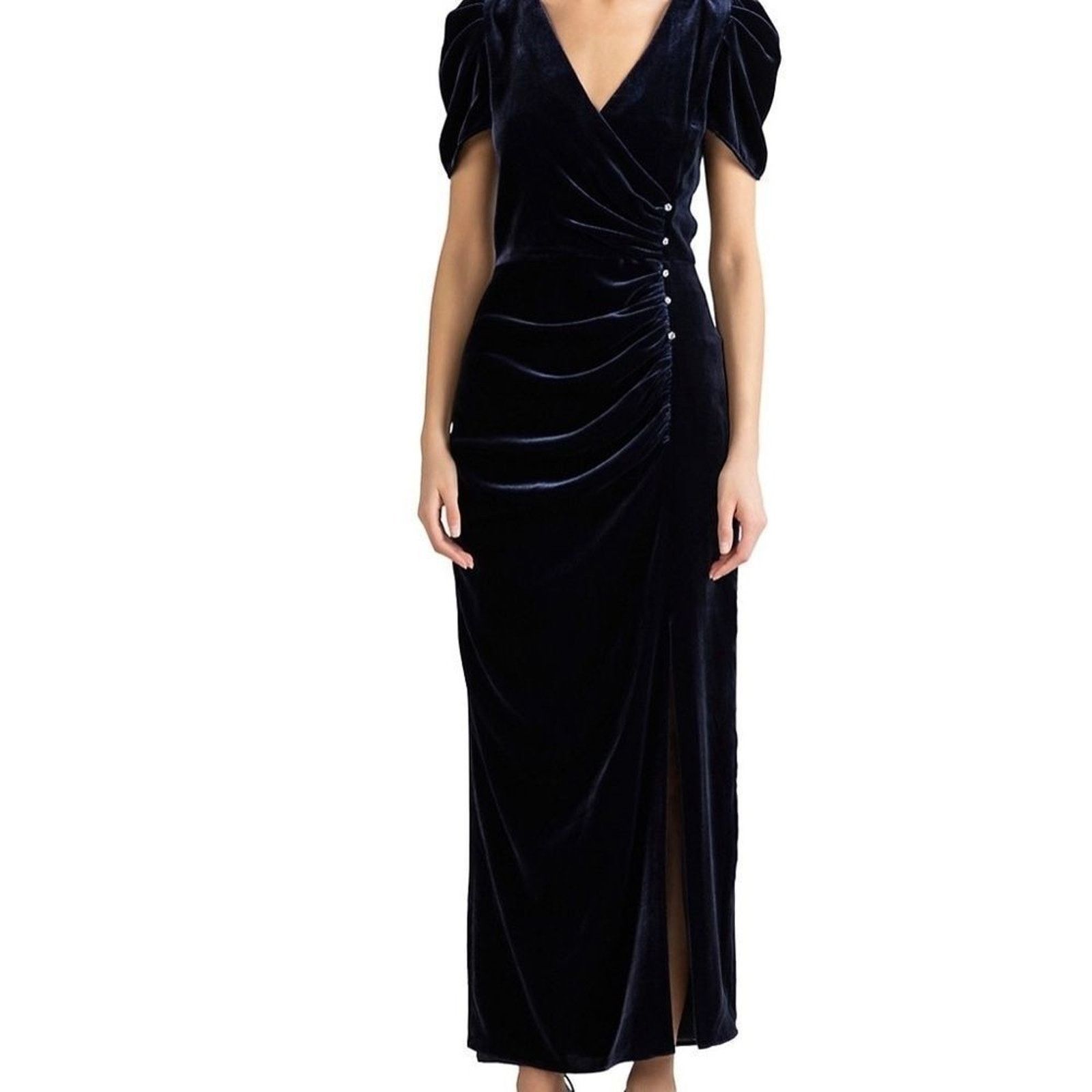 Other Shoshanna Ada Puff-Sleeve Slit Dress Size M / US 6-8 / IT 42-44 - 4 Thumbnail