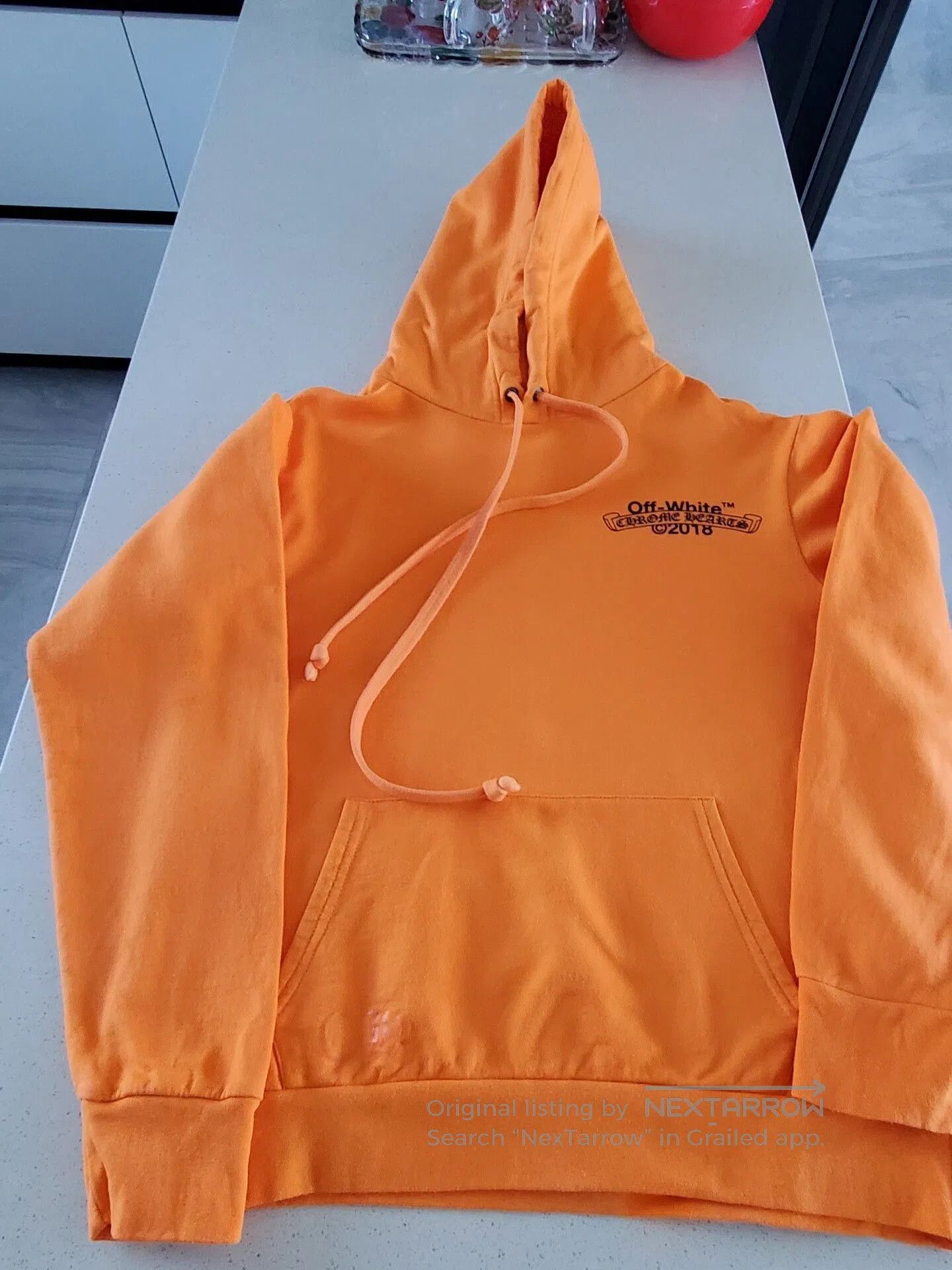 Chrome Hearts × Off-White chrome hearts off white orange hoodie. Size US M / EU 48-50 / 2 - 1 Thumbnail