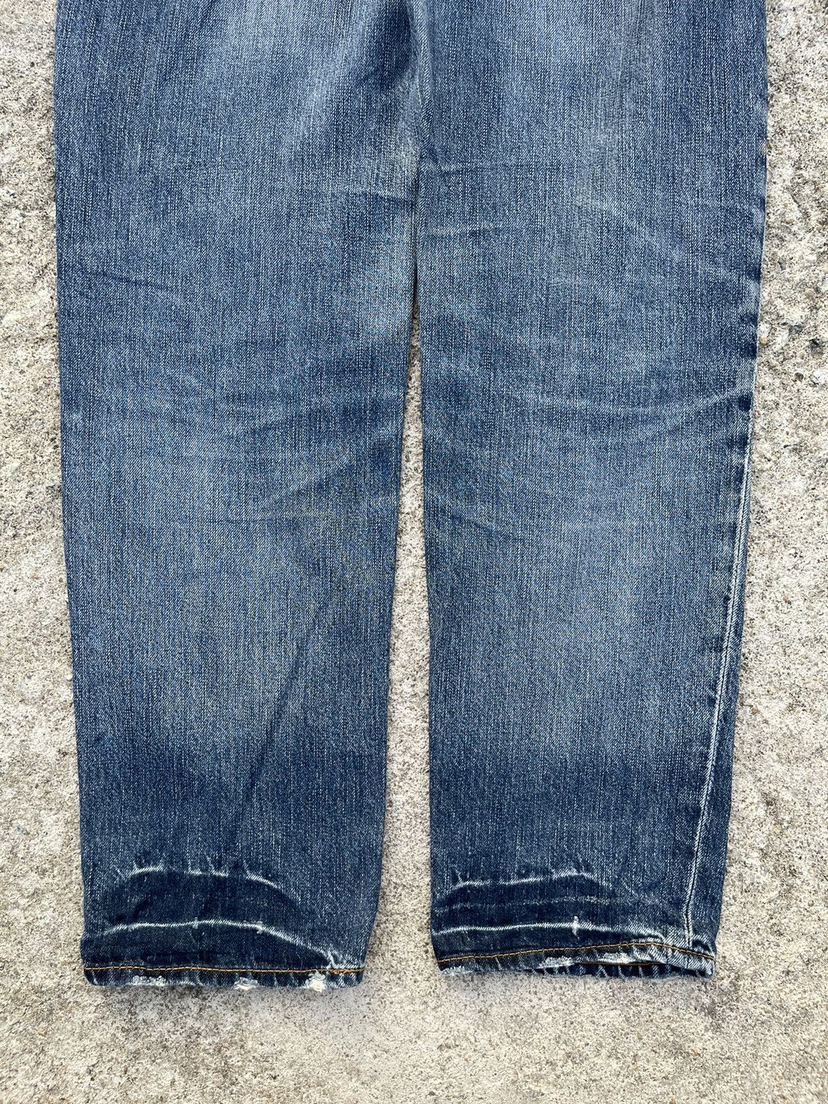 Japanese Brand 🔥 Shuca Global Work Distressed Denim Women W31🔥 Size 31" - 12 Thumbnail