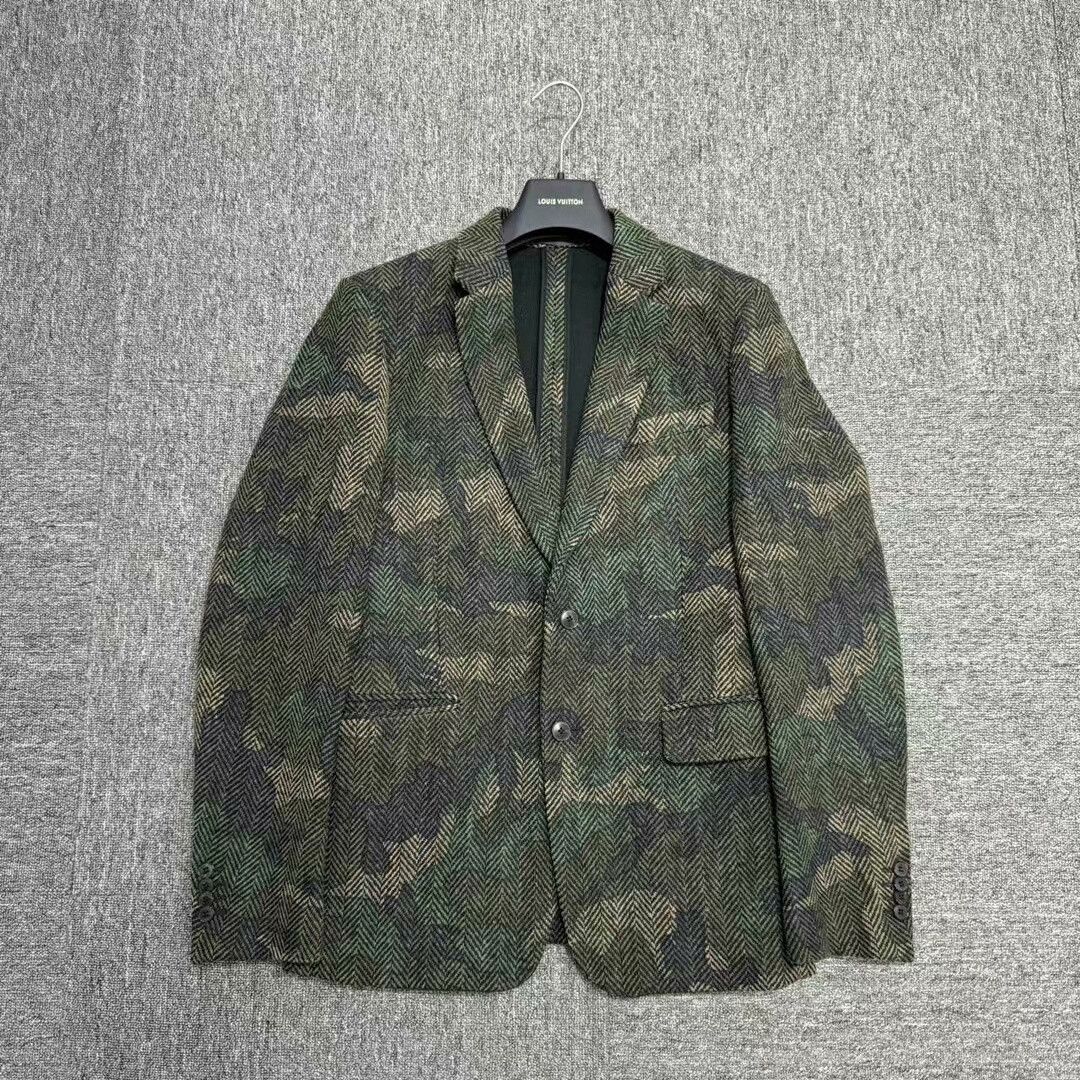 Valentino Valentino Camo Wool Suit Jacket Size US S / EU 44-46 / 1 - 1 Thumbnail