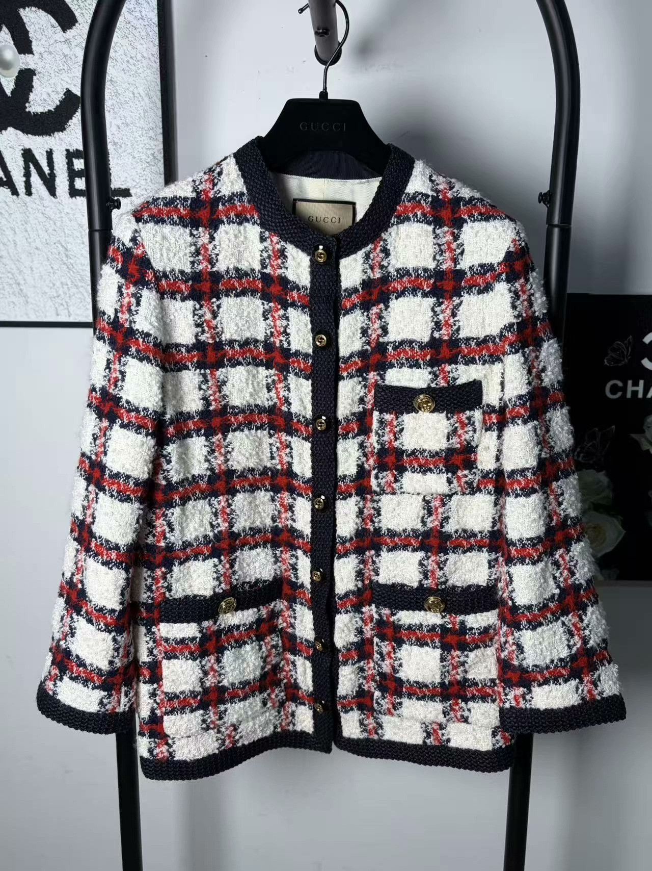 Gucci Gucci Wool White Coat L Women Size L / US 10 / IT 46 - 1 Thumbnail