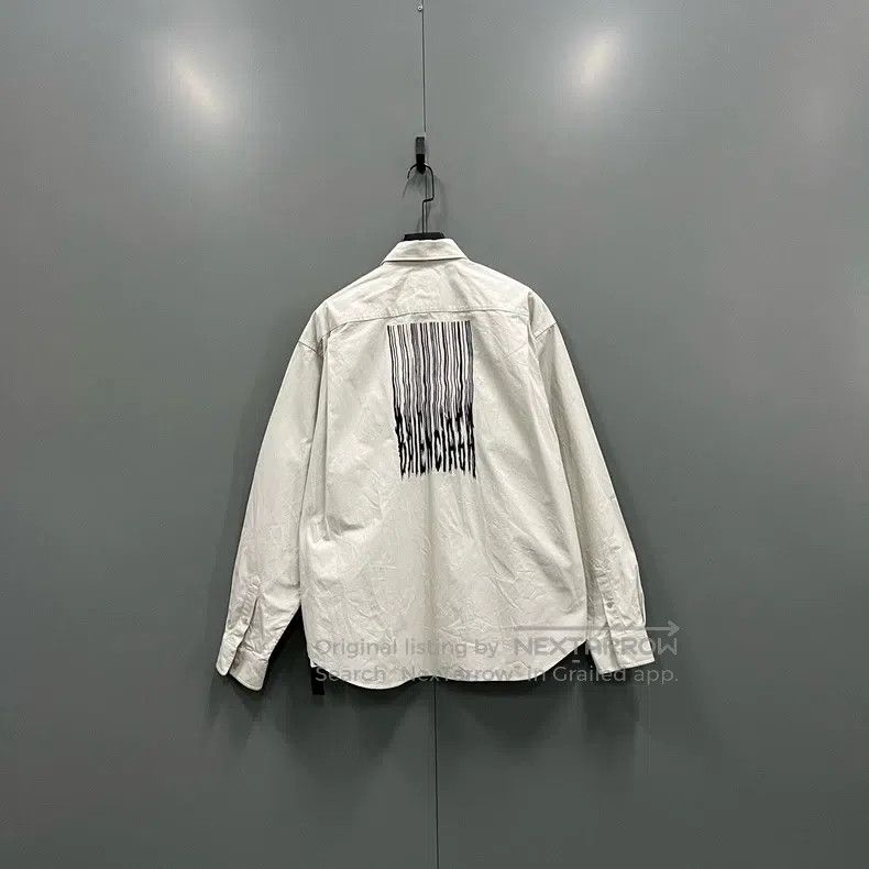 Balenciaga Balenciaga size 37 Fringe Pattern Printed Shirt Size US S / EU 44-46 / 1 - 2 Thumbnail