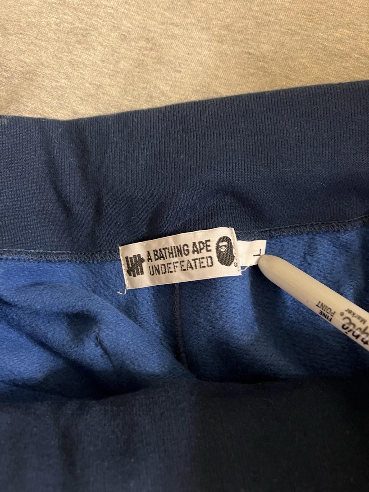 Bape A Bathing Ape x Undefeated 1st Navy Camo Bape Sweatpants Size US 34 / EU 50 - 5 Thumbnail