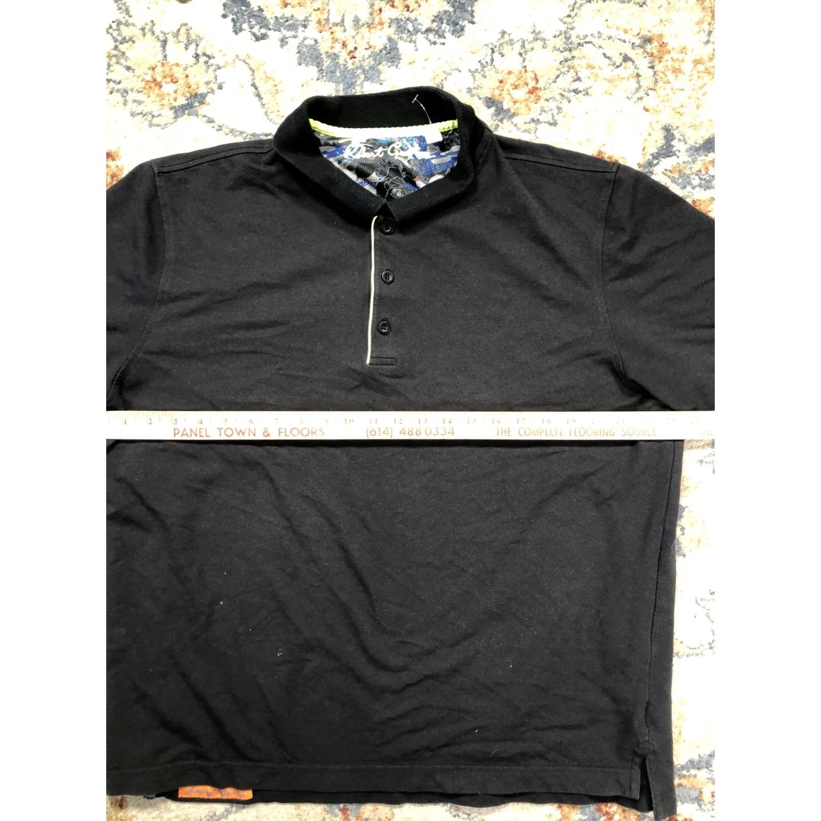 Robert Graham Robert Graham Polo Shirt Mens 2XLT Black Big & Tall Contrast Trim Casual Shirt Size US XXL / EU 58 / 5 - 7 Thumbnail