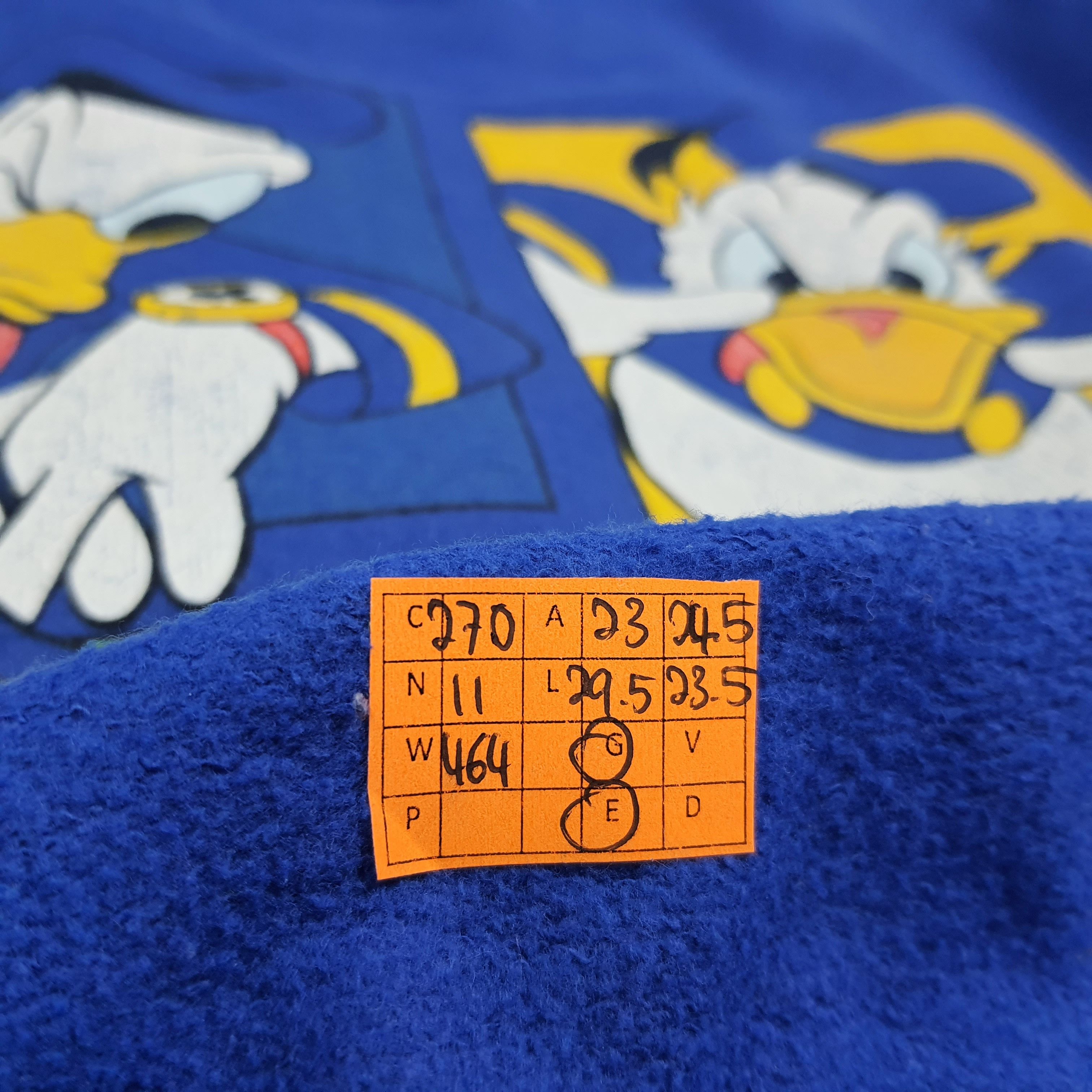Disney Vintage Disney Donald Duck Cartoon Sweatshirt C270N11 Size US L / EU 52-54 / 3 - 7 Thumbnail