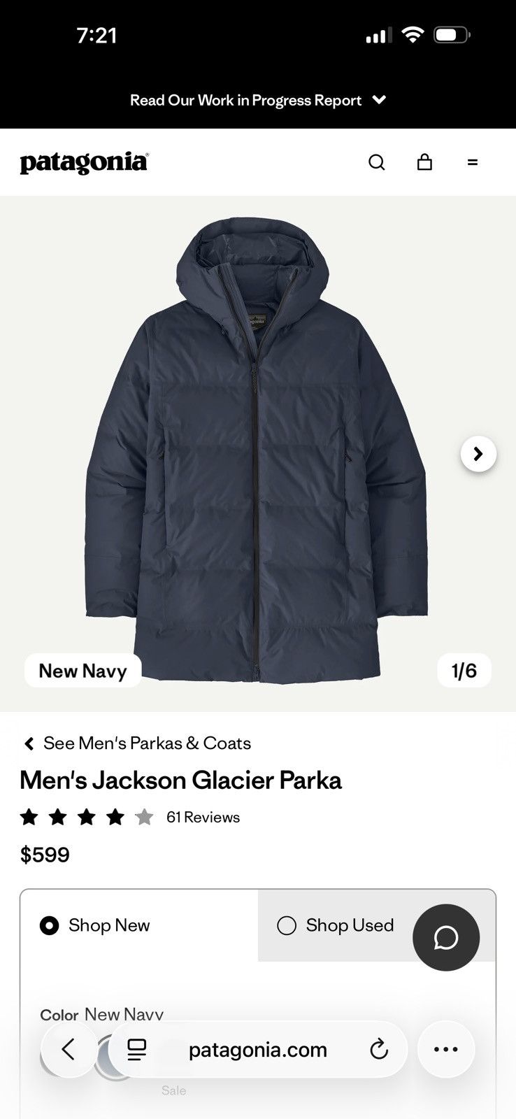 Patagonia Patagonia Jackson Glacier Parka Size US XS / EU 42 / 0 - 6 Thumbnail