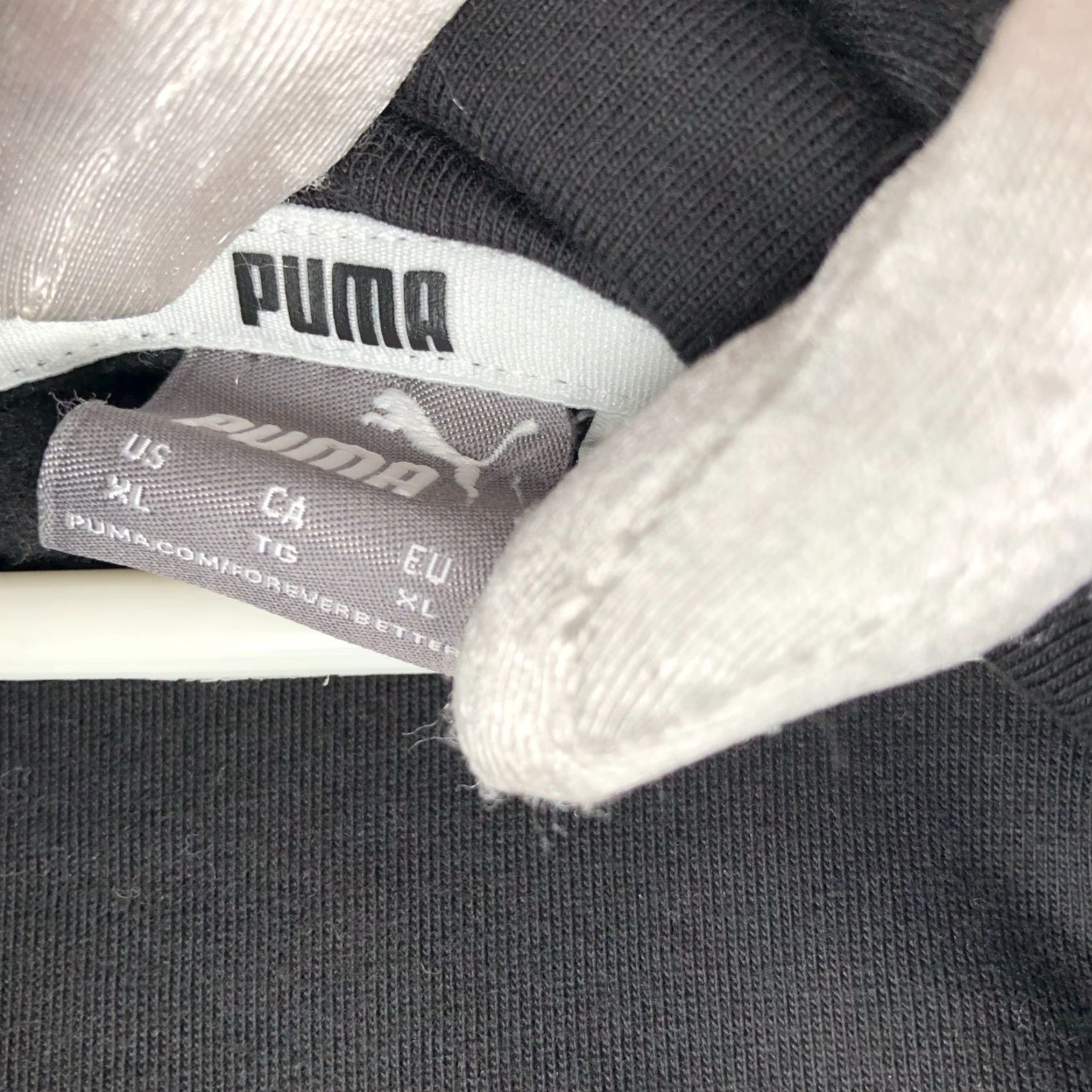 Puma PUMA Cowl Neck Hoodie Womens XL Black Pullover Sweatshirt Drawstring Hem Size XL / US 12-14 / IT 48-50 - 7 Thumbnail