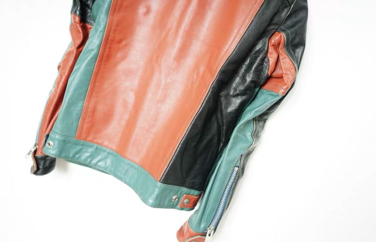 Schott Schott Paneled Leather Jacket (as worn by Masaki Suda) Size US S / EU 44-46 / 1 - 7 Thumbnail
