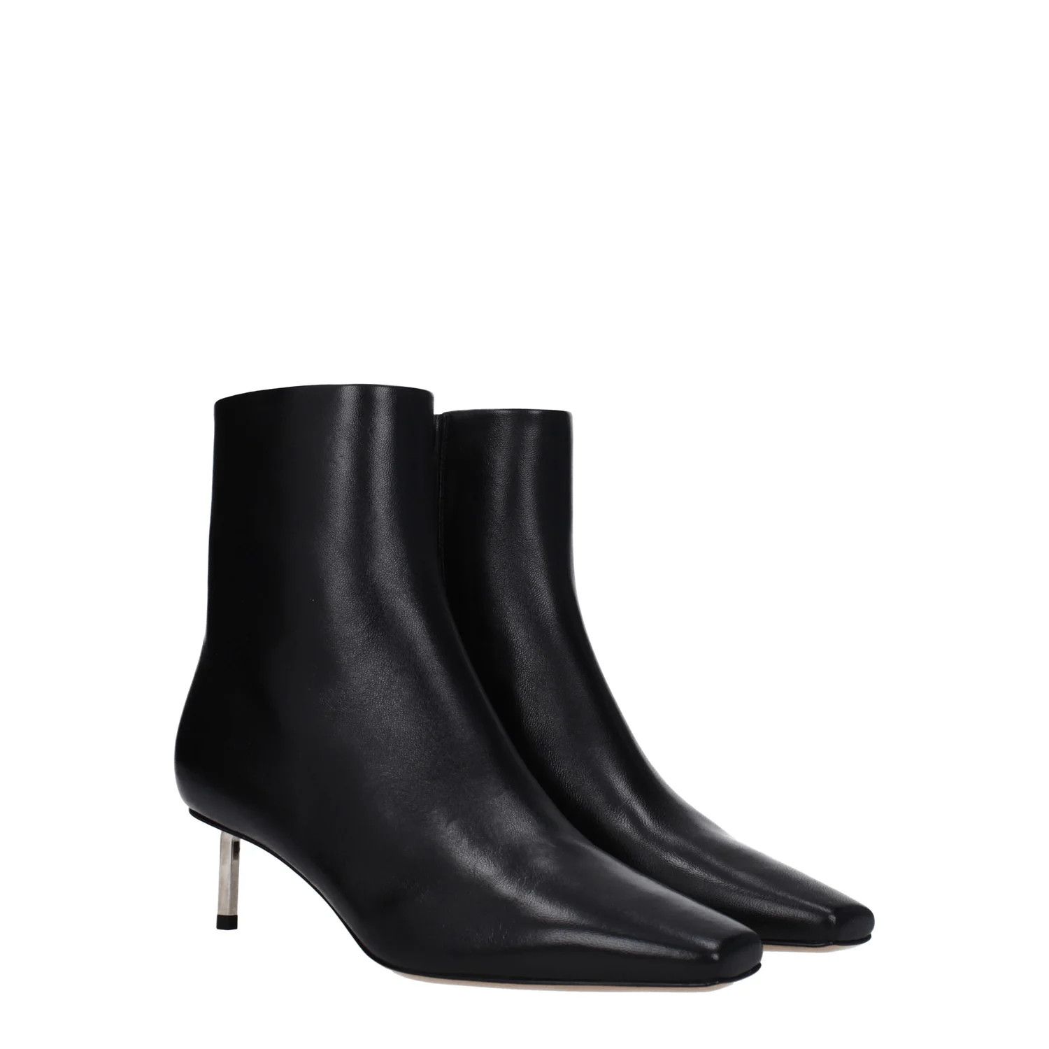 Off-White ob1o1e1124 Leather Ankle Boots in Black Size US 8 / IT 38 - 2 Thumbnail