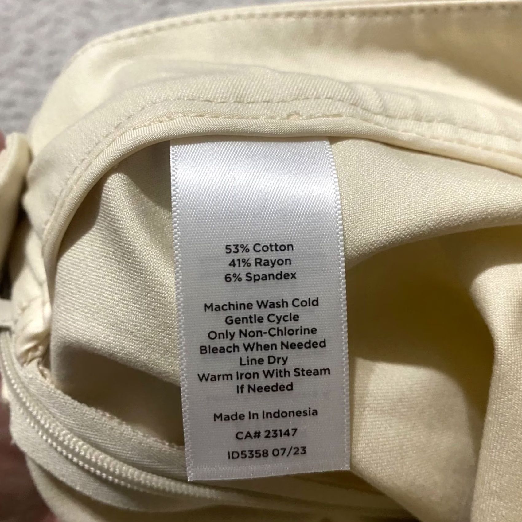 Talbots Talbots Pants Beige Straight Leg 6P Petites Woman Adult Regular Ankle Mul Si— Size 30" / US 8 / IT 44 - 4 Thumbnail