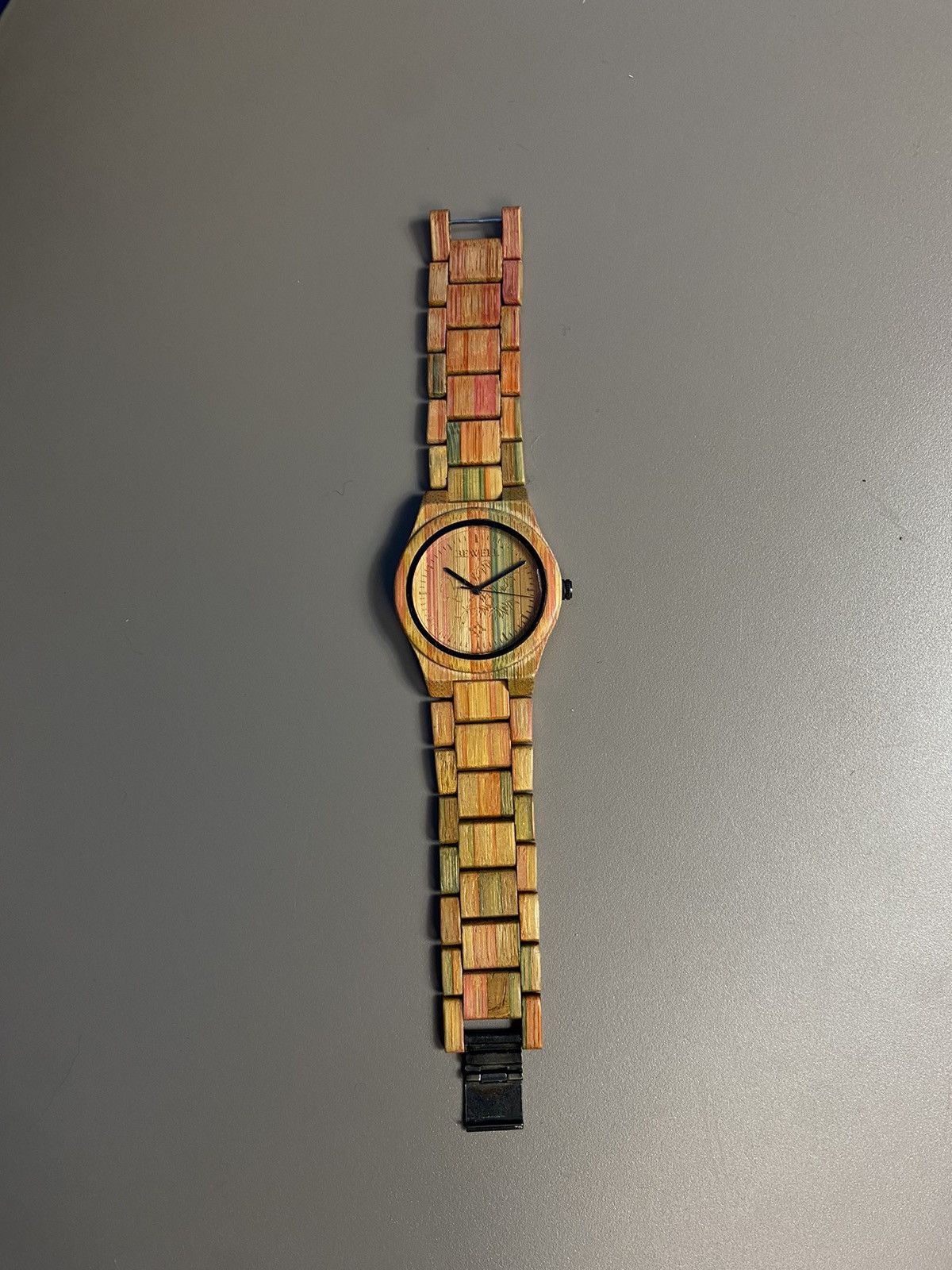 Vintage RARE❗️Futuristic VTG Bewell wooden wristwatch Size ONE SIZE - 5 Thumbnail