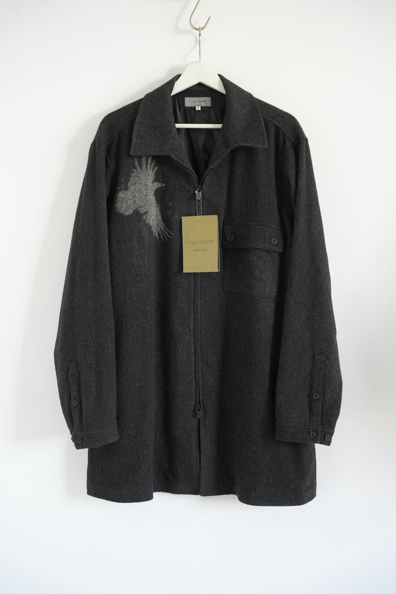 Yohji Yamamoto Yohji Yamamoto Black Zip Shirt Jacket Size US M / EU 48-50 / 2 - 1 Thumbnail